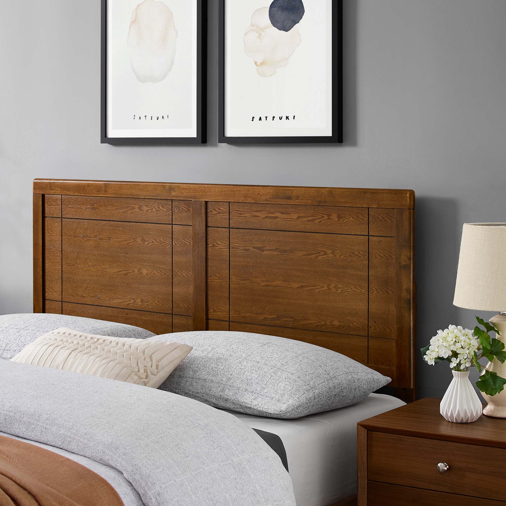 Modway Archie Wood Queen Headboard