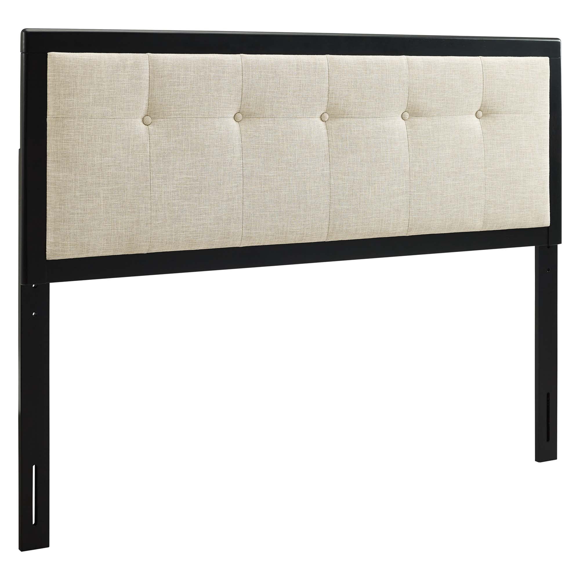 Modway Draper Tufted Fabric and Wood King Headboard