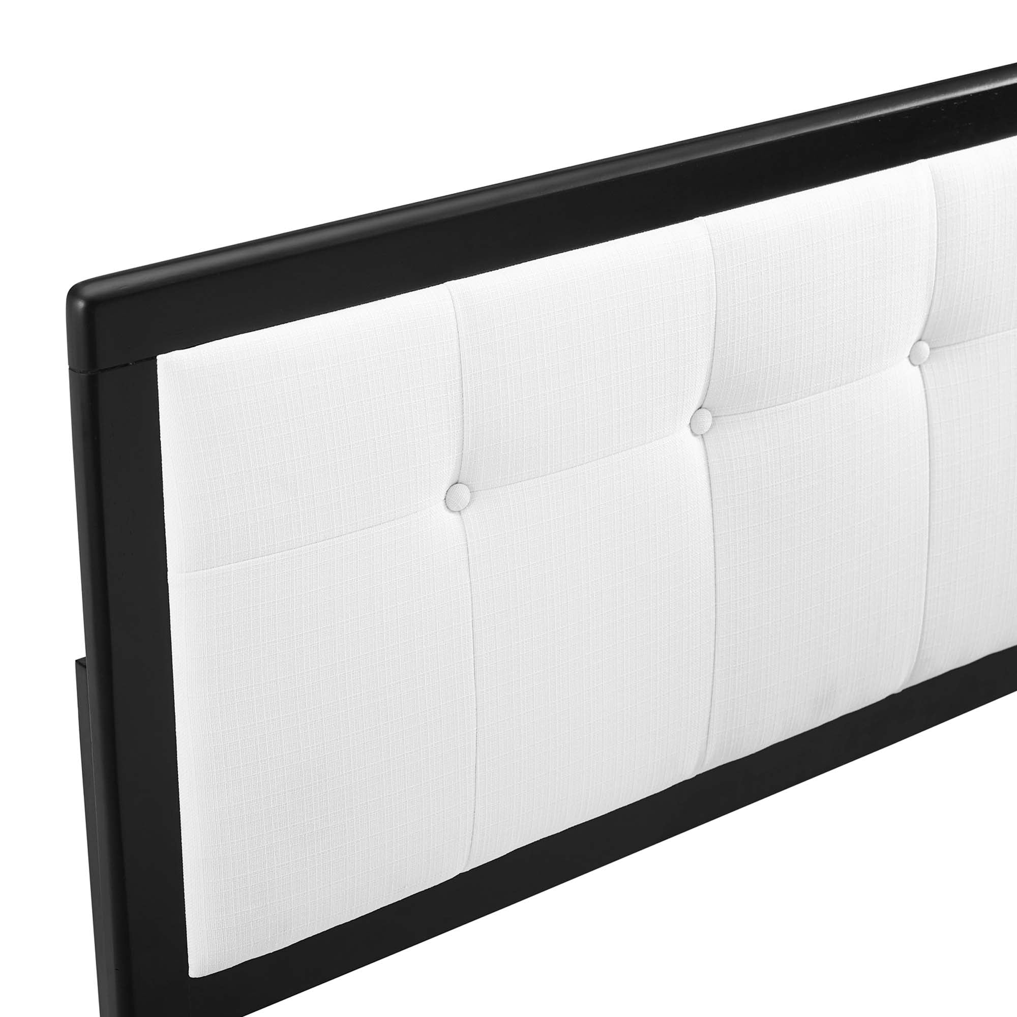 Modway Draper Tufted Fabric and Wood King Headboard