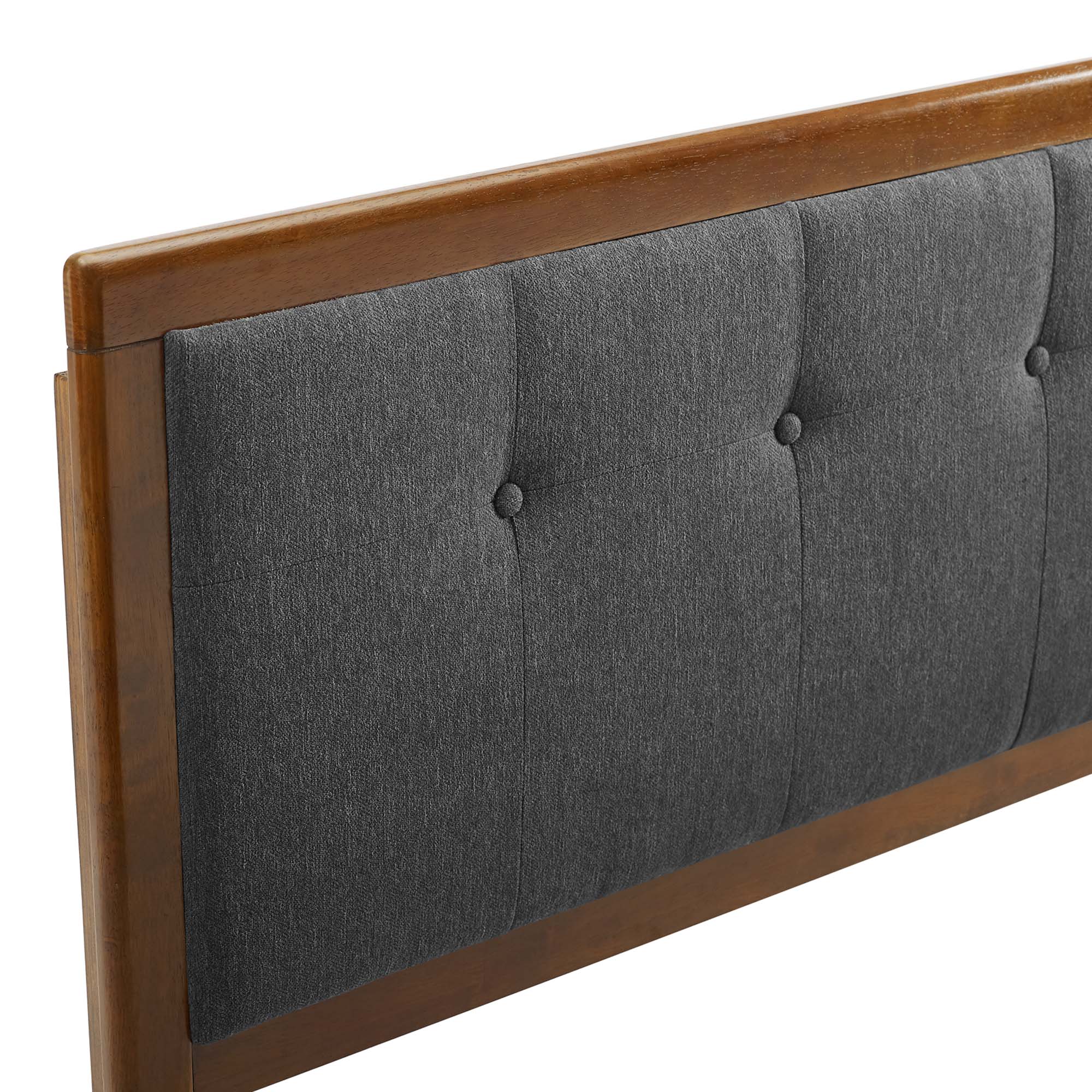 Modway Draper Tufted Fabric and Wood King Headboard