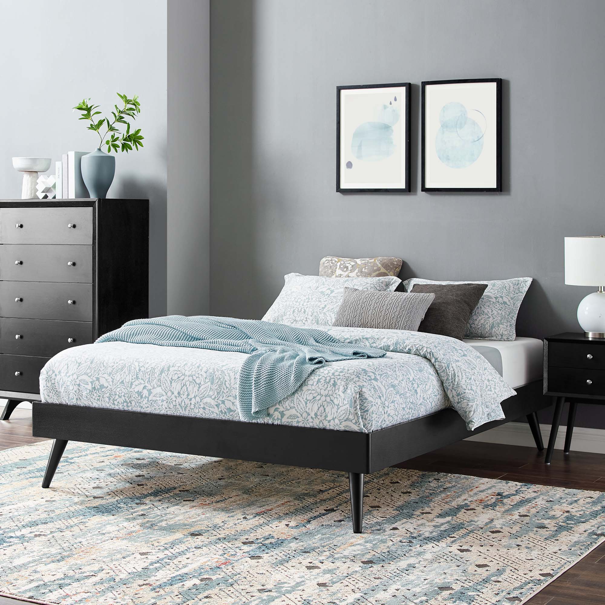 Modway Margo Wood King Platform Bed Frame