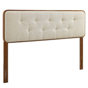 Modway Collins Tufted Fabric and Wood Twin Headboard