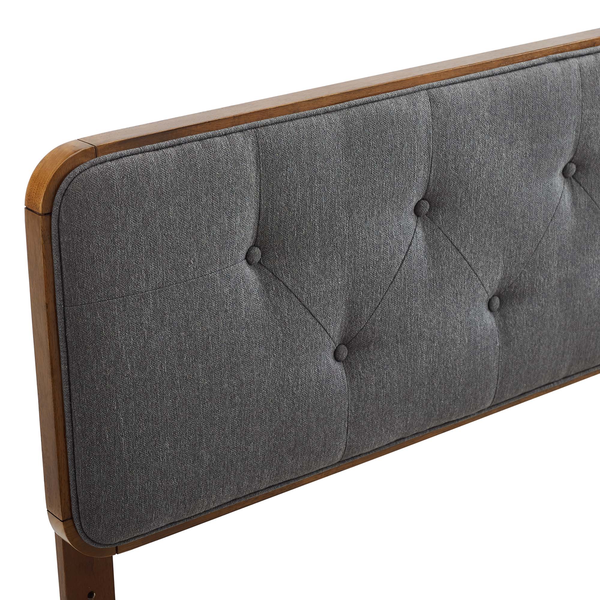 Modway Collins Tufted Fabric and Wood Twin Headboard