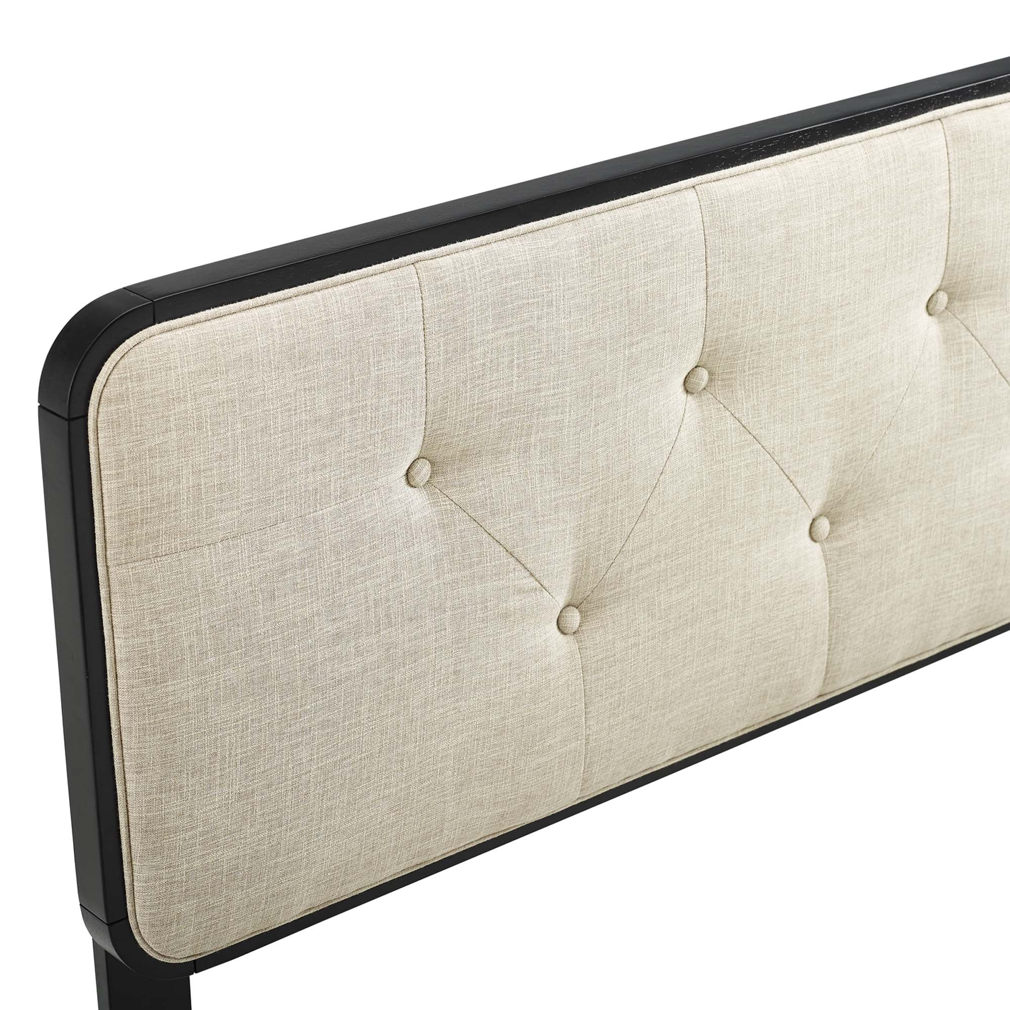Modway Collins Tufted Fabric and Wood Full Headboard