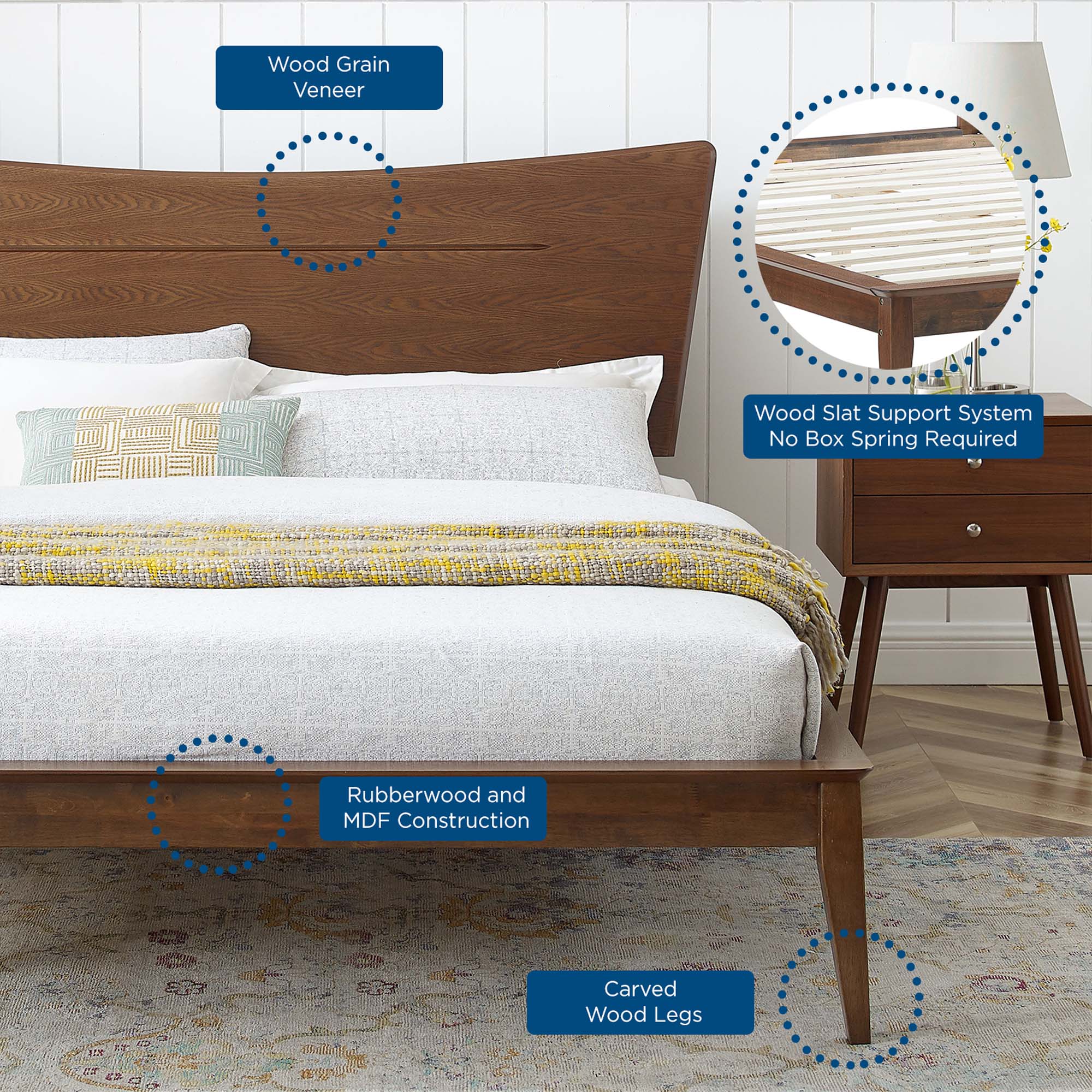 Modway Astra Wood Queen Platform Bed