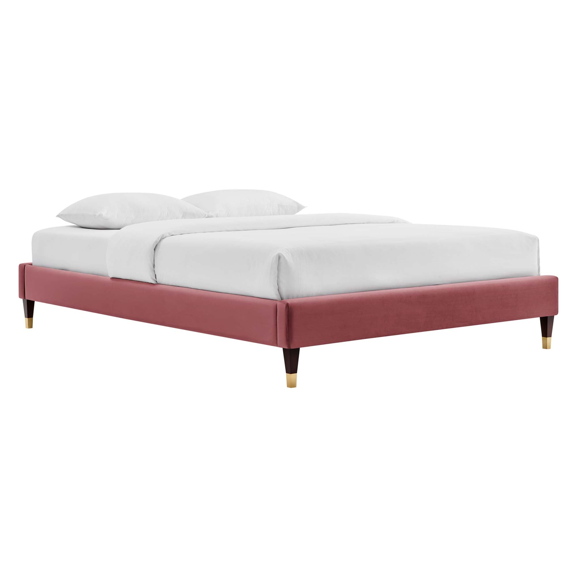 Modway Harlow Performance Velvet Queen Platform Bed Frame