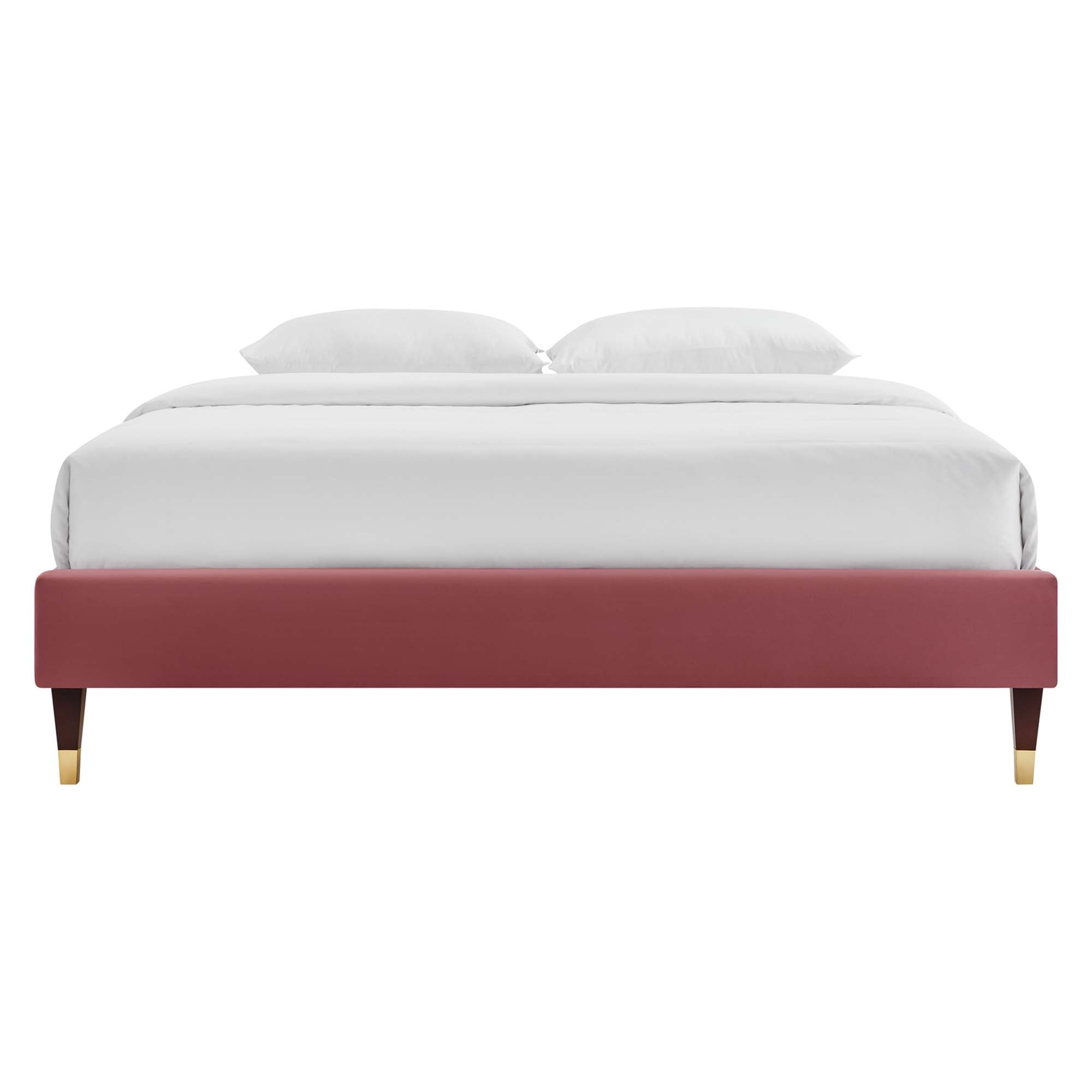 Modway Current Performance Velvet Queen Platform Bed