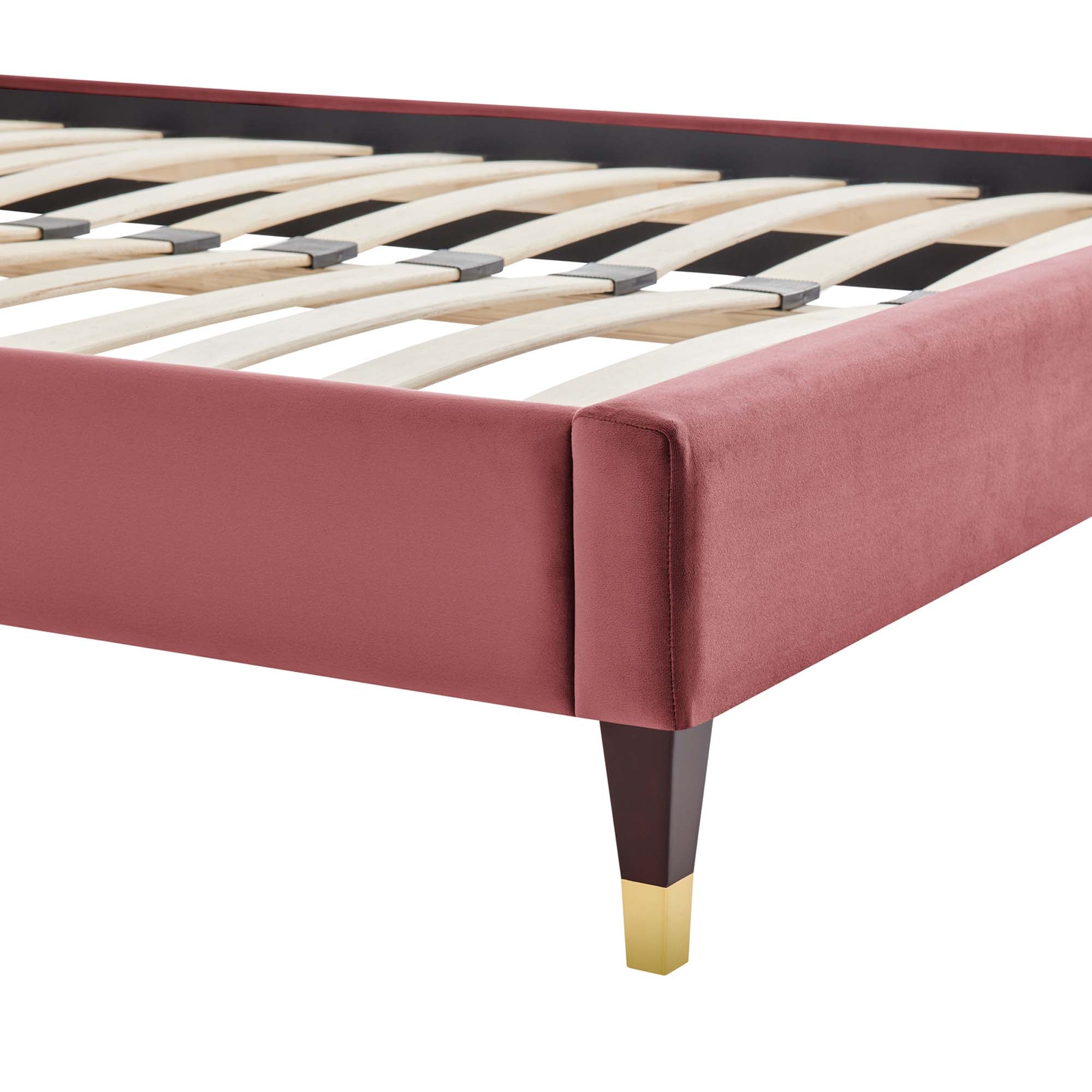 Modway Harlow Performance Velvet Queen Platform Bed Frame