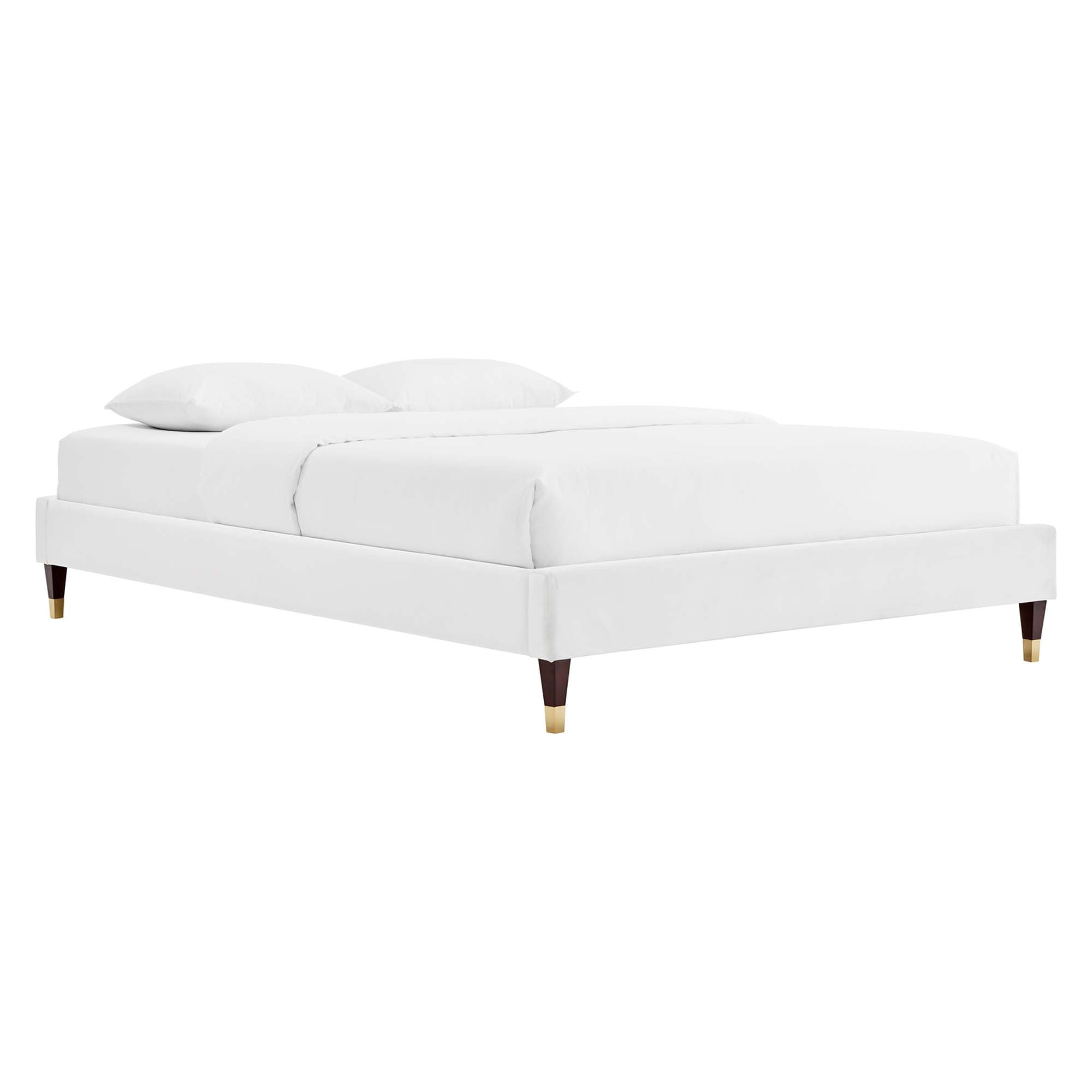 Modway Current Performance Velvet Queen Platform Bed