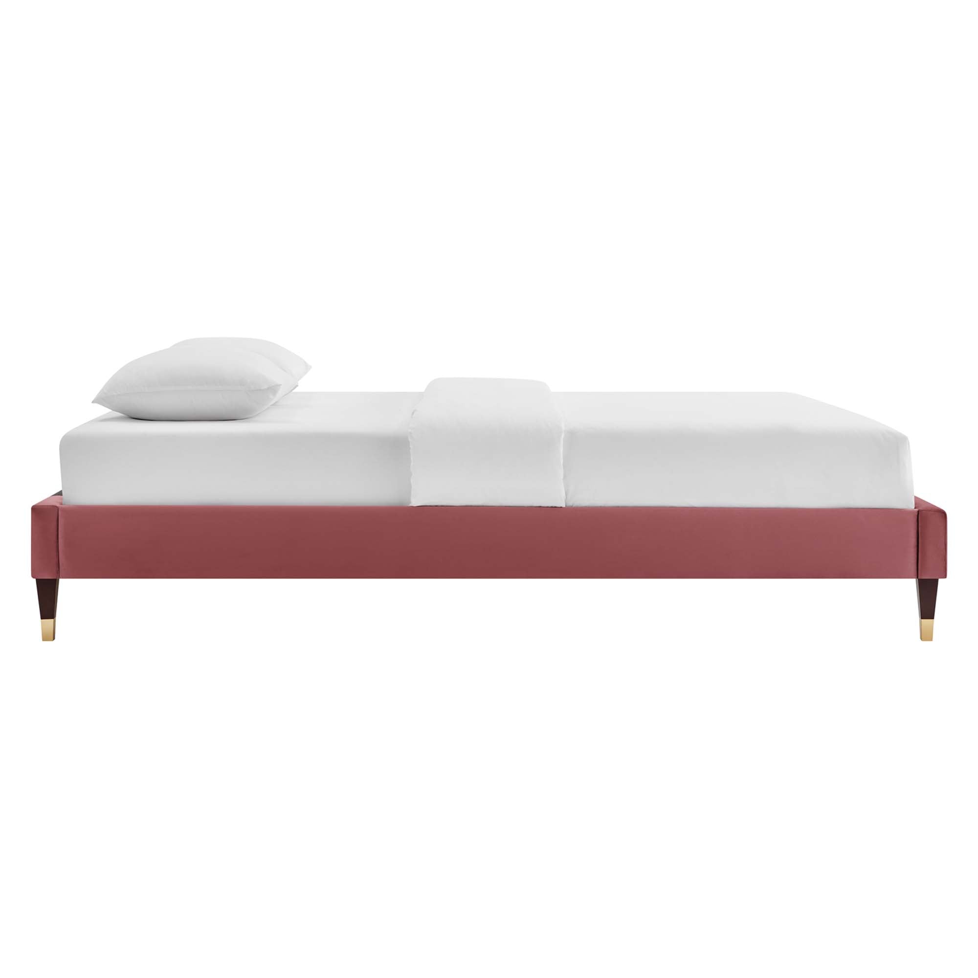 Modway Harlow Performance Velvet King Platform Bed Frame
