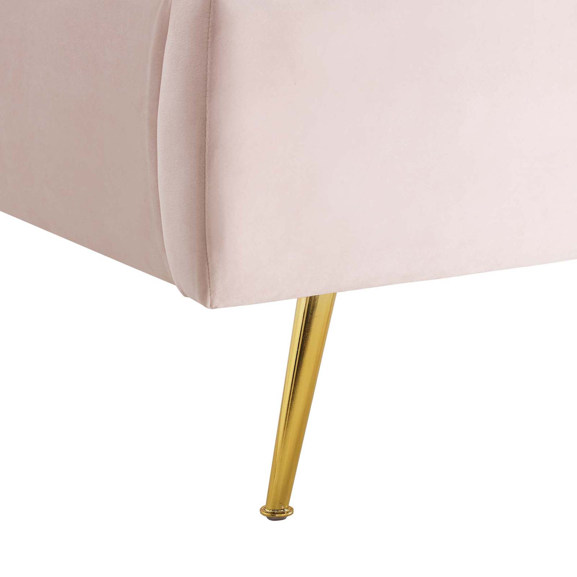 Modway Lana Performance Velvet Queen Wingback Platform Bed
