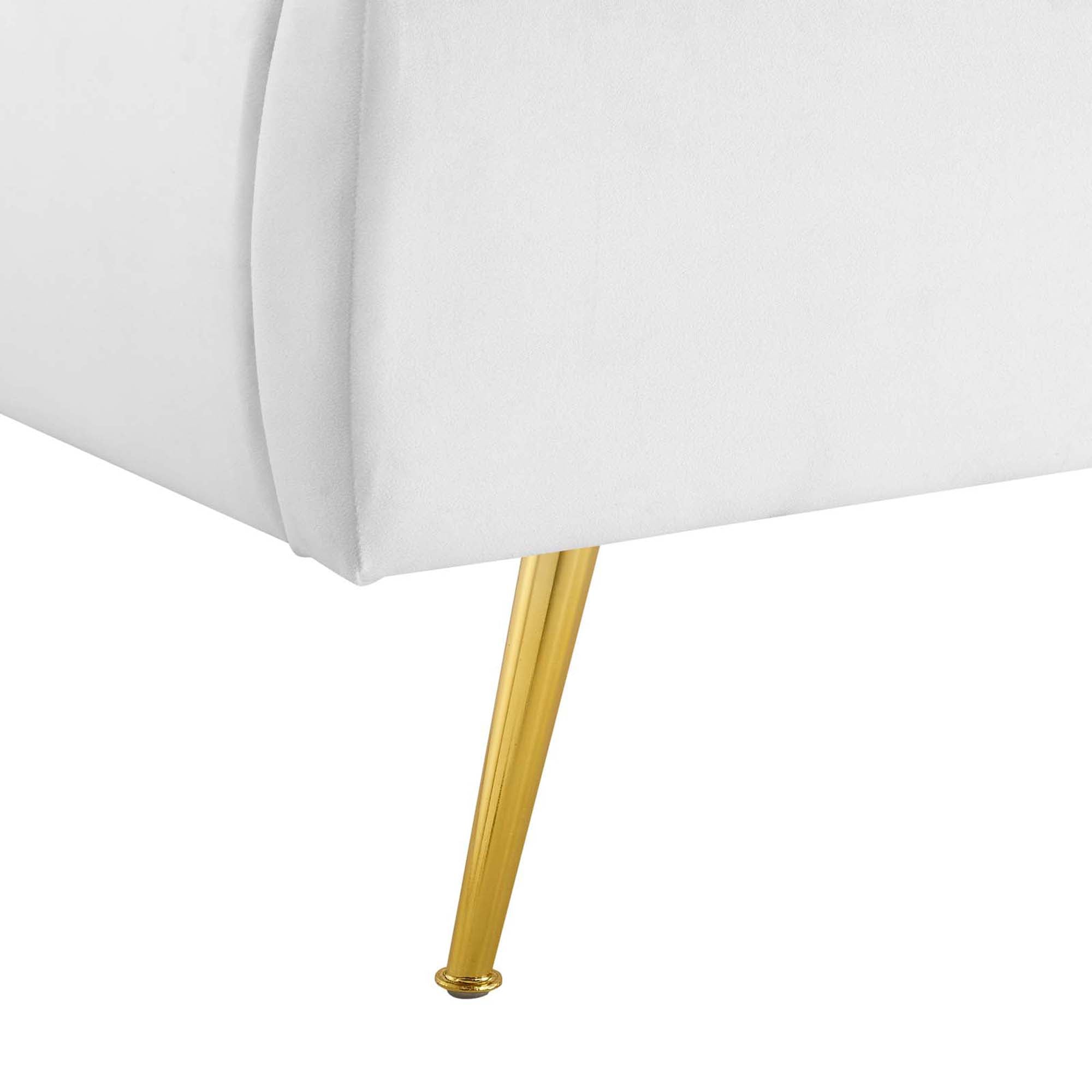 Modway Lana Performance Velvet Queen Wingback Platform Bed