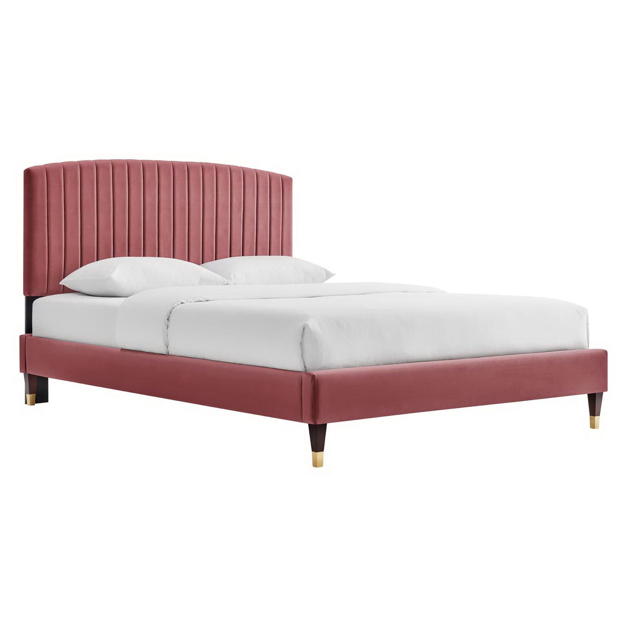 Modway Alessi Performance Velvet Queen Platform Bed