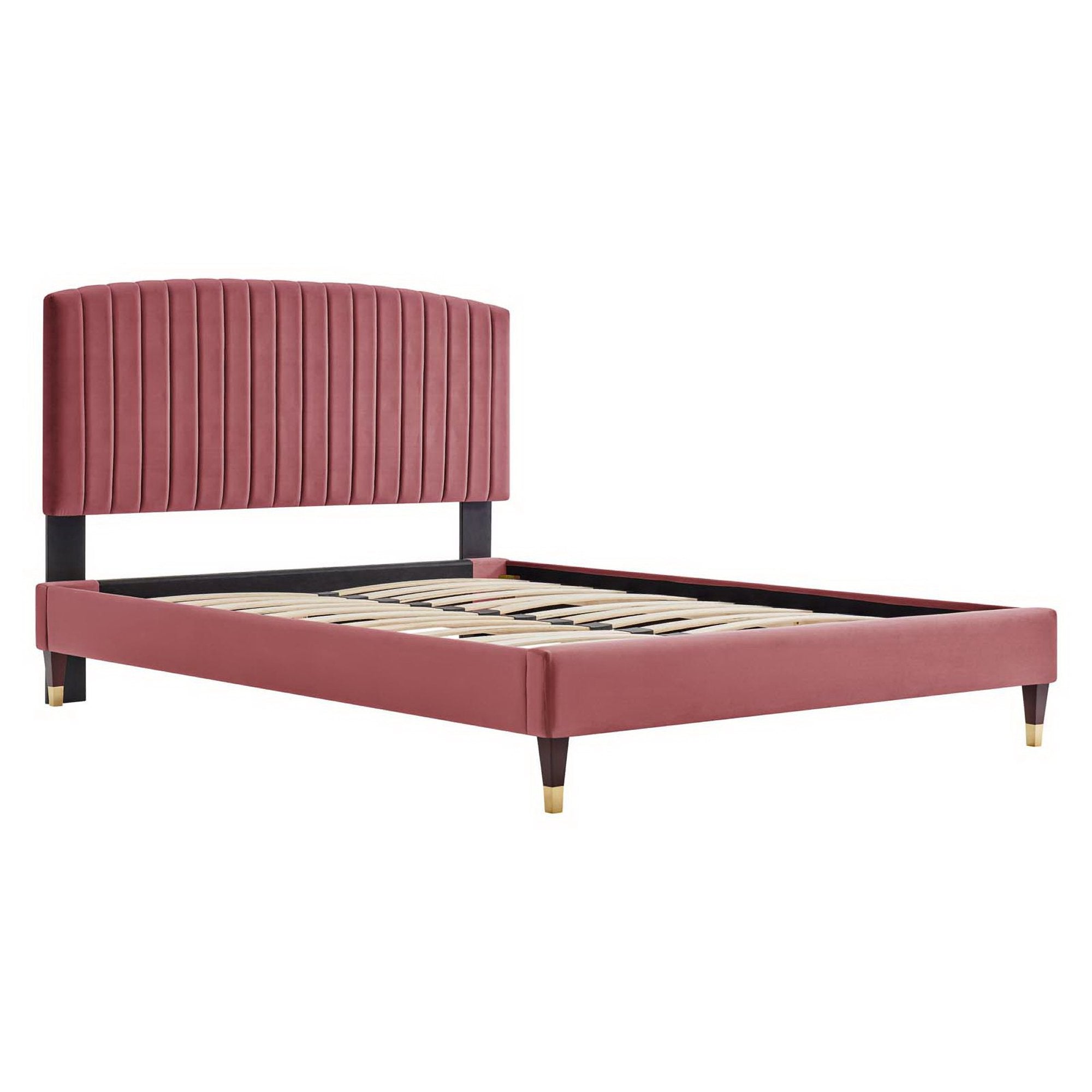 Modway Alessi Performance Velvet Queen Platform Bed