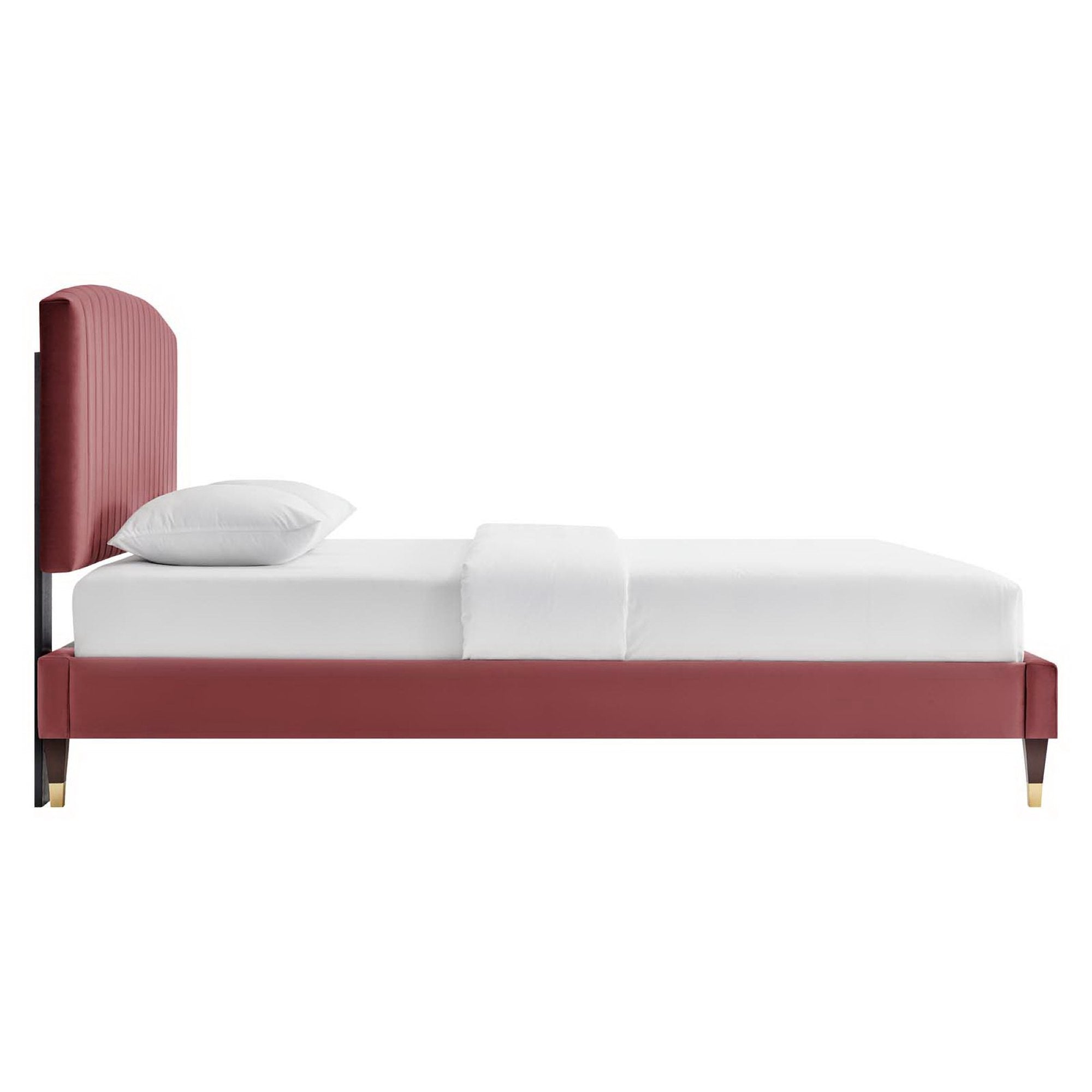 Modway Alessi Performance Velvet Queen Platform Bed