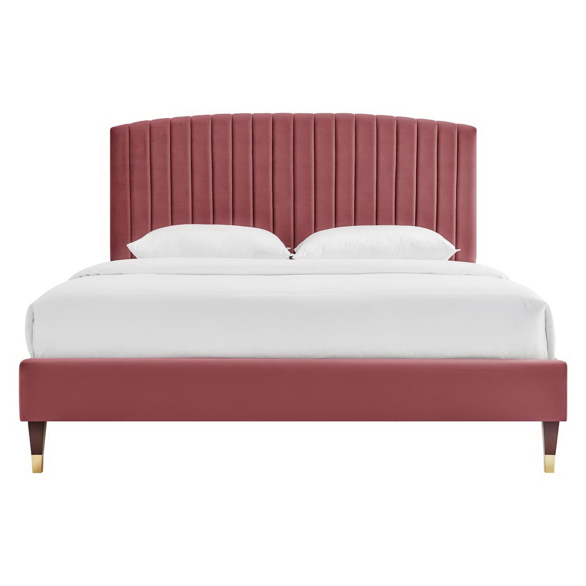 Modway Alessi Performance Velvet Queen Platform Bed