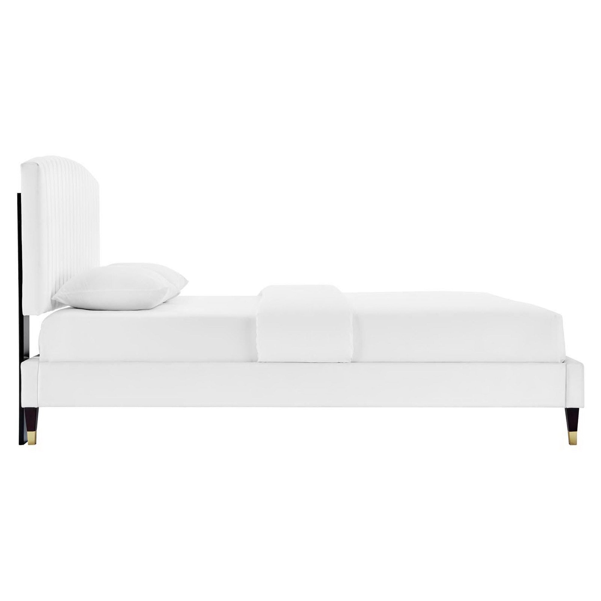 Modway Alessi Performance Velvet Queen Platform Bed