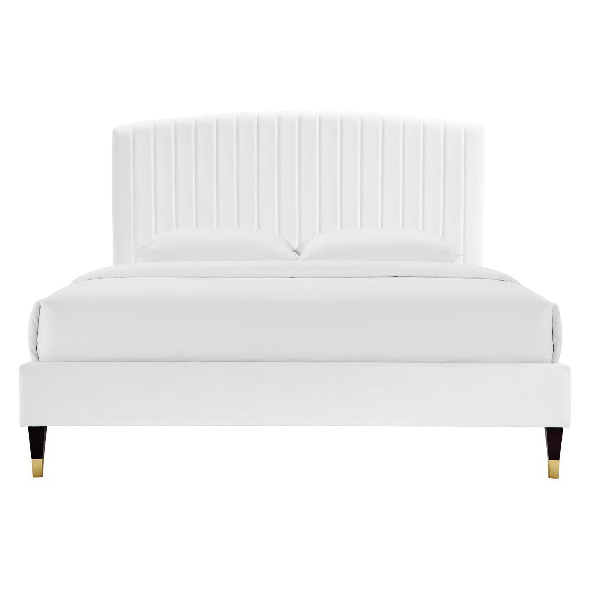 Modway Alessi Performance Velvet Queen Platform Bed