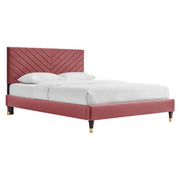 Modway Roxanne Performance Velvet Queen Platform Bed