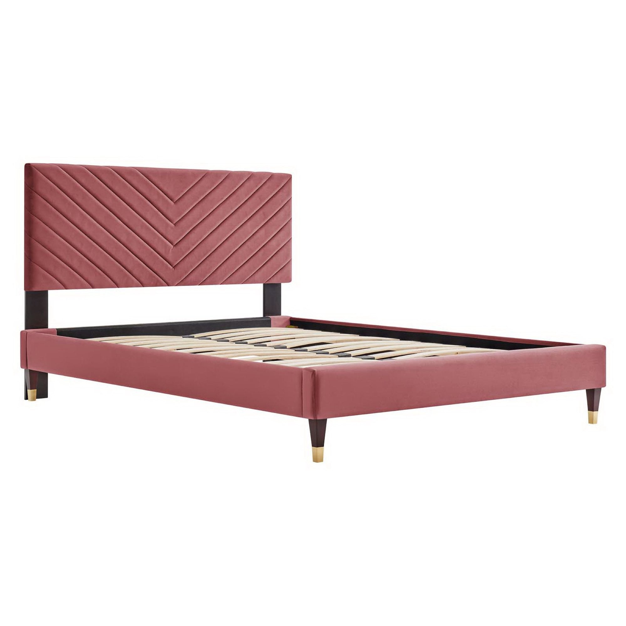 Modway Roxanne Performance Velvet Queen Platform Bed