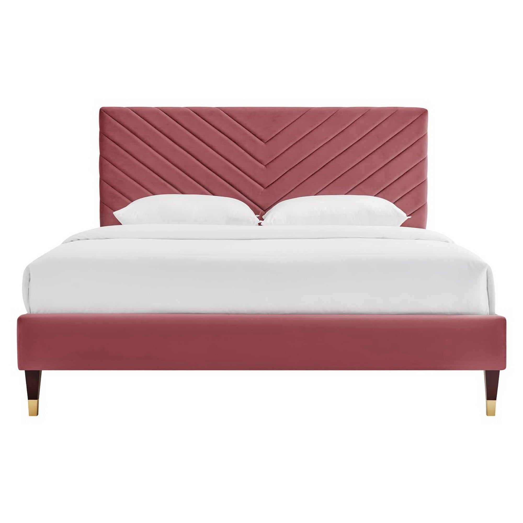Modway Roxanne Performance Velvet Queen Platform Bed