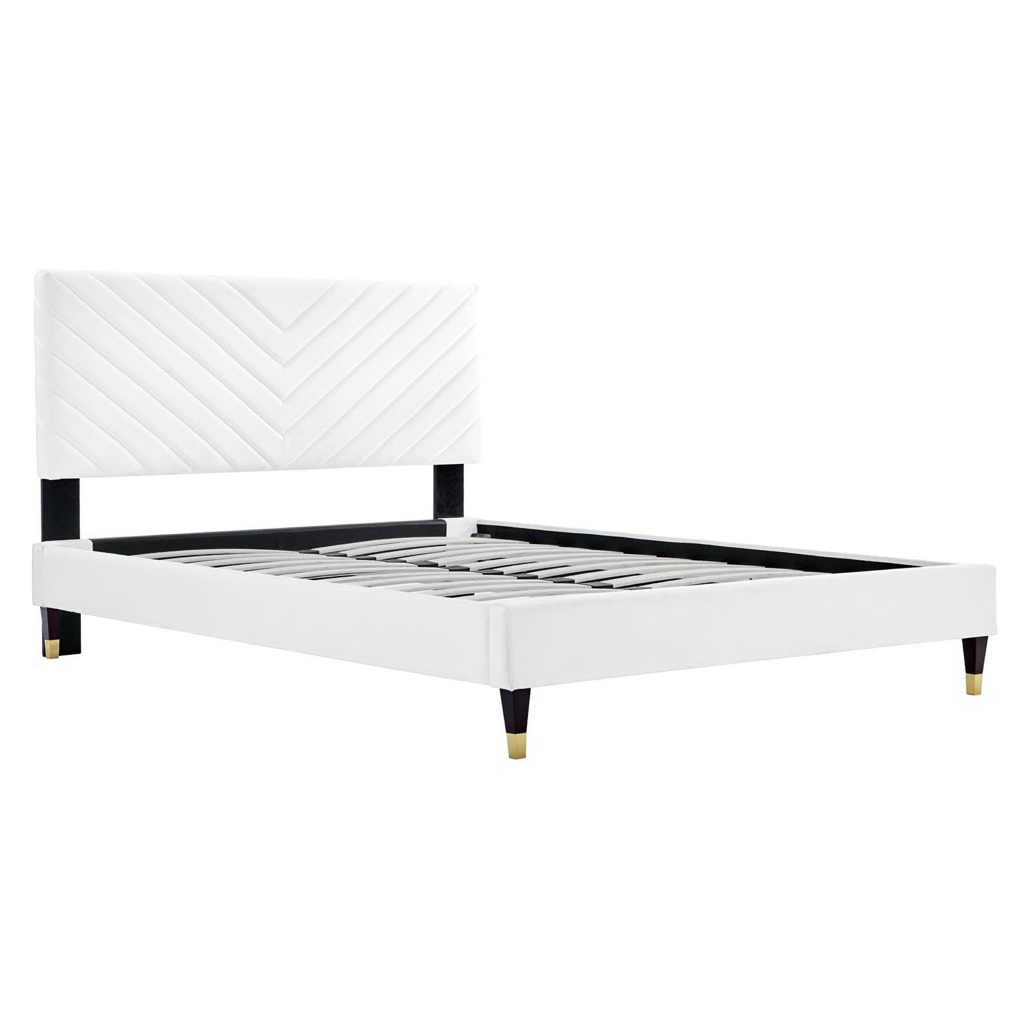 Modway Roxanne Performance Velvet Queen Platform Bed