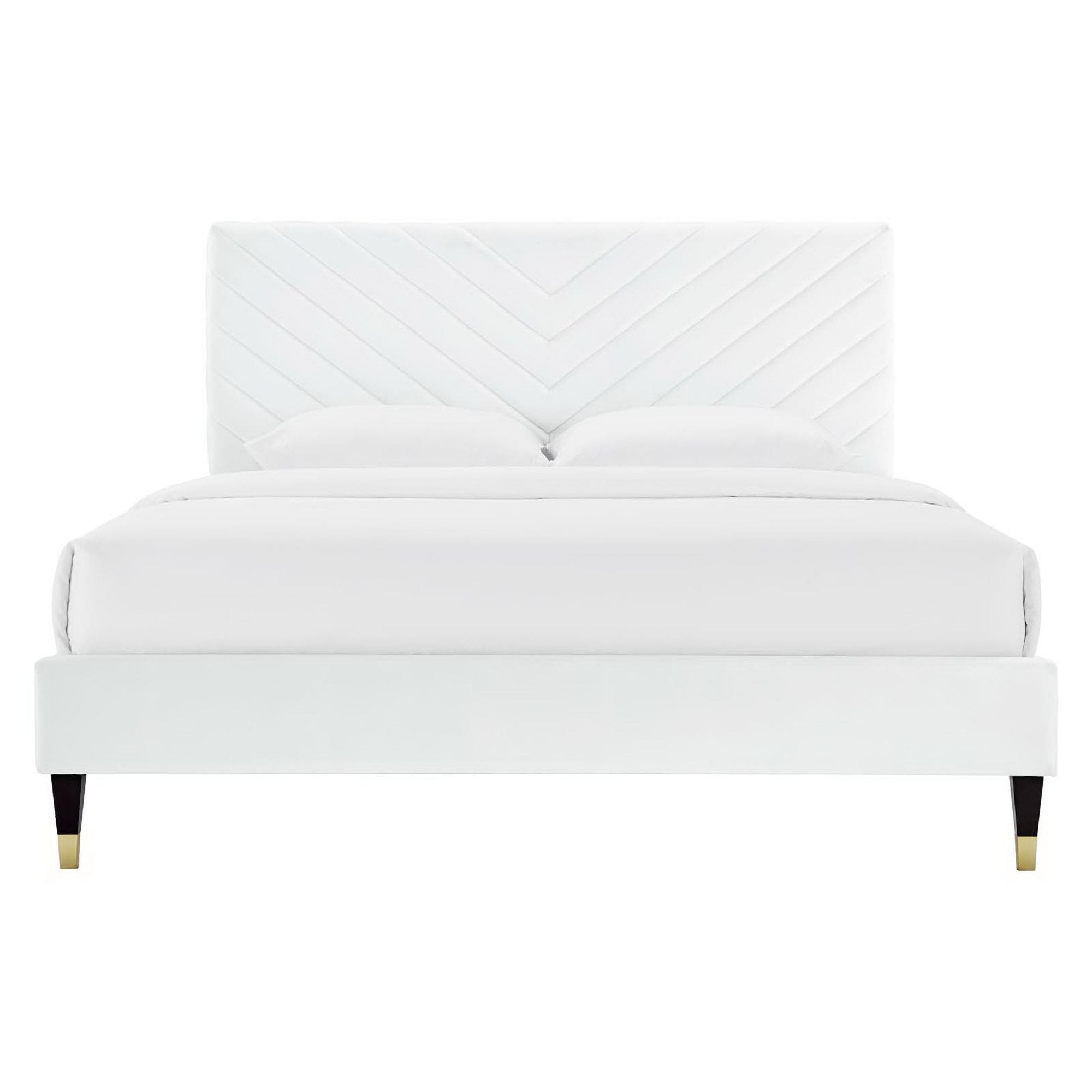 Modway Roxanne Performance Velvet Queen Platform Bed