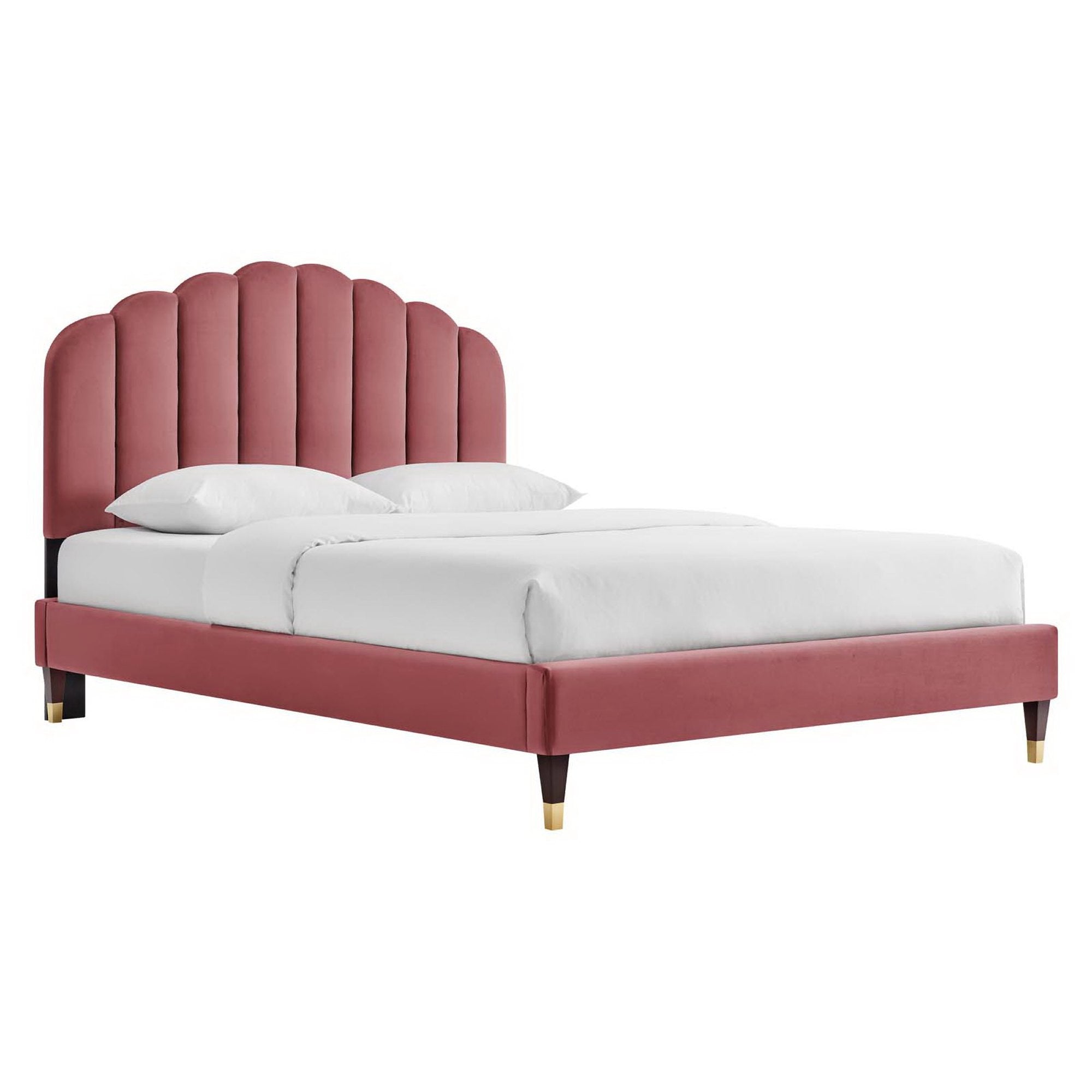 Modway Daisy Performance Velvet Queen Platform Bed