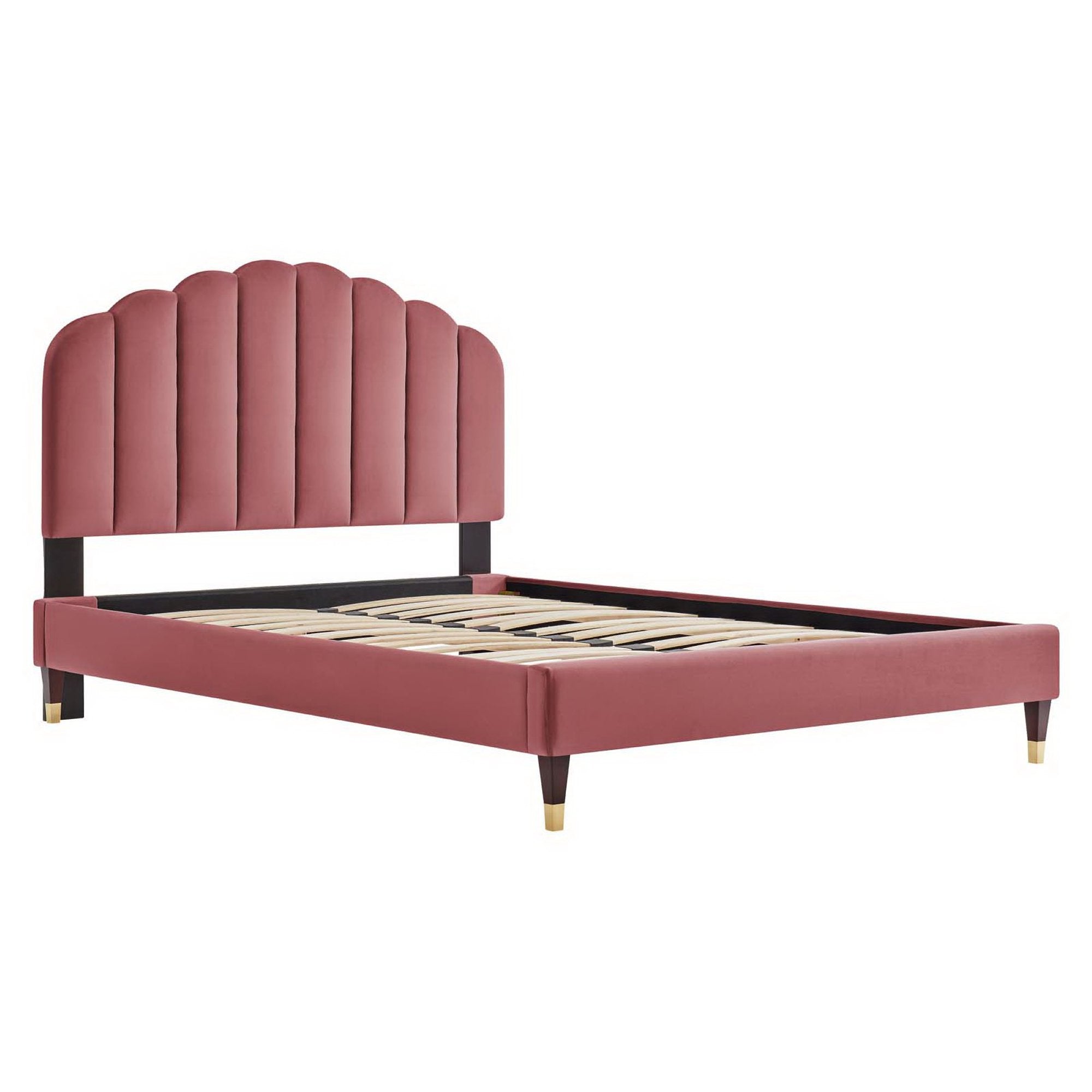 Modway Daisy Performance Velvet Queen Platform Bed