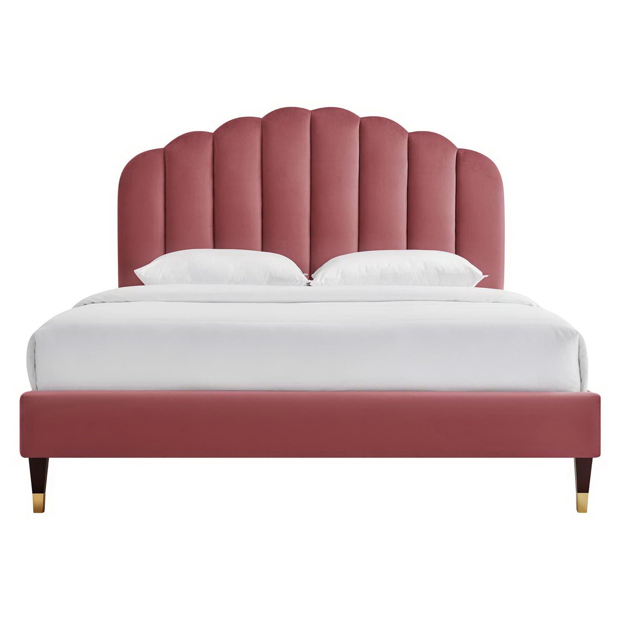 Modway Daisy Performance Velvet Queen Platform Bed