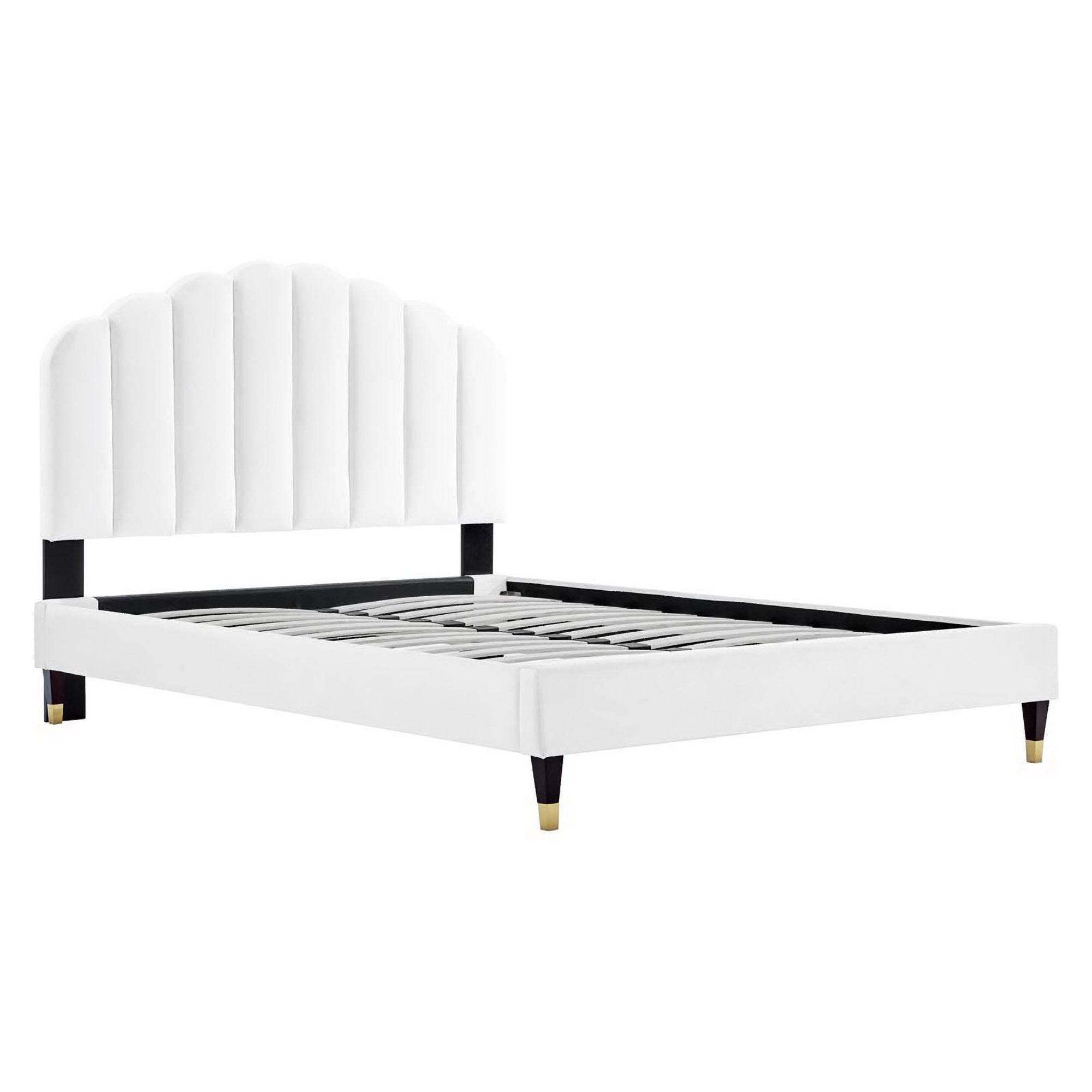 Modway Daisy Performance Velvet Queen Platform Bed