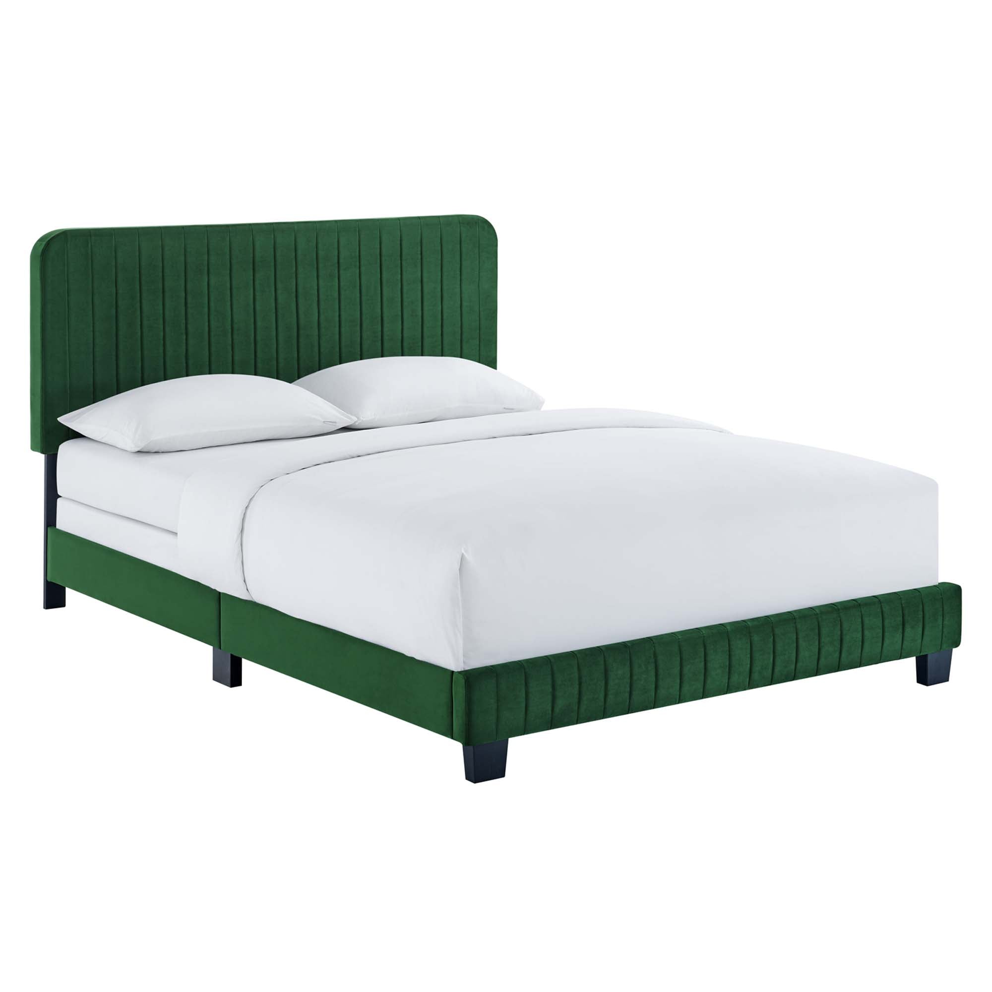 Modway Celine Channel Tufted Performance Velvet Queen Bed