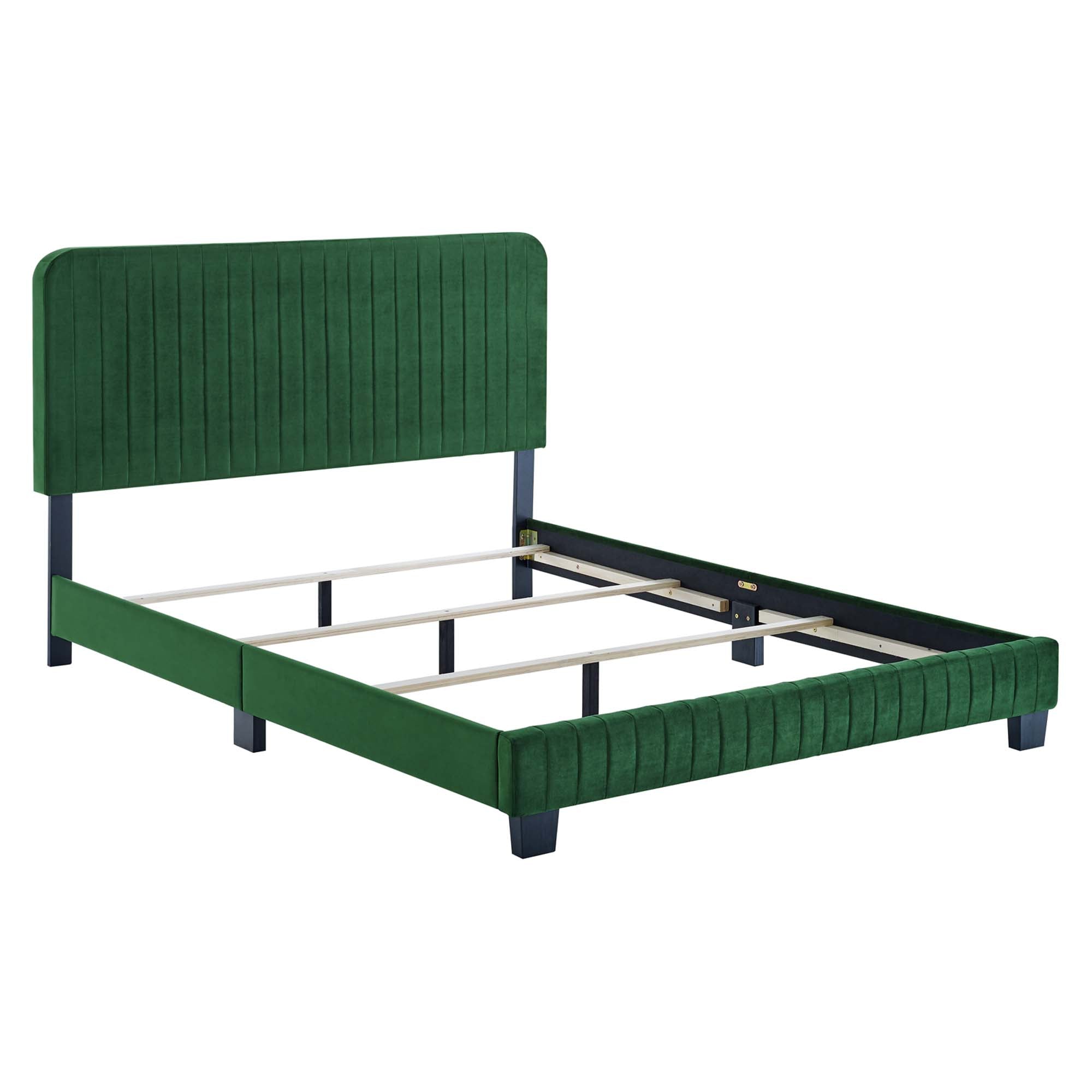 Modway Celine Channel Tufted Performance Velvet Queen Bed