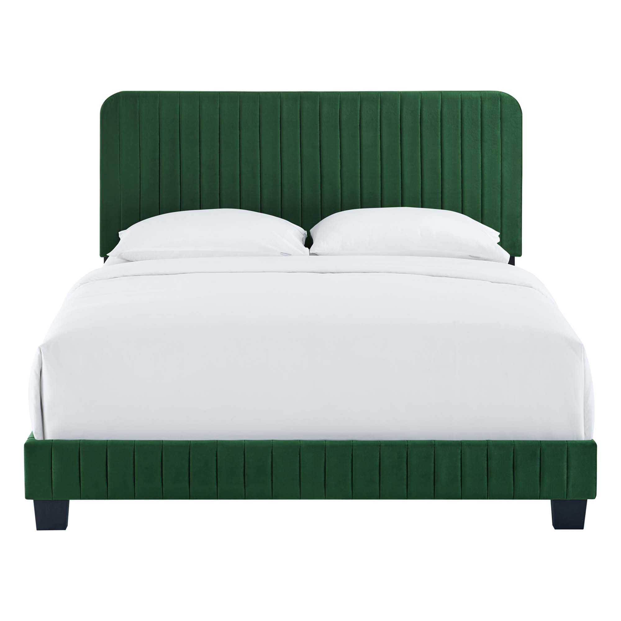 Modway Celine Channel Tufted Performance Velvet Queen Bed