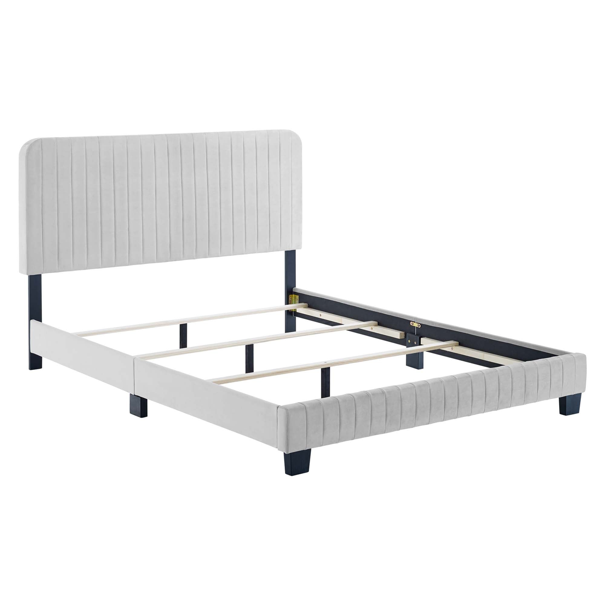 Modway Celine Channel Tufted Performance Velvet Full Bed