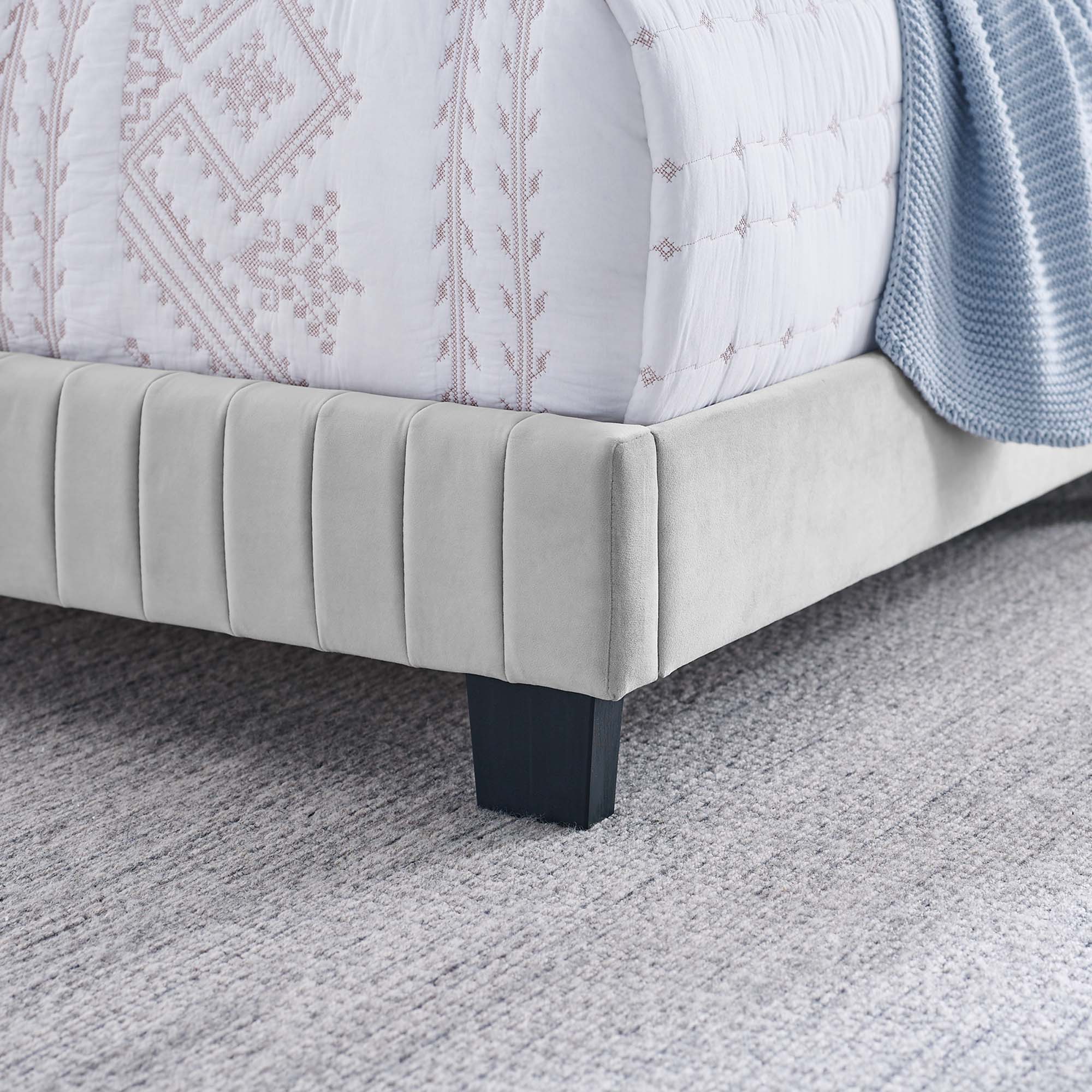 Modway Celine Channel Tufted Performance Velvet Full Bed