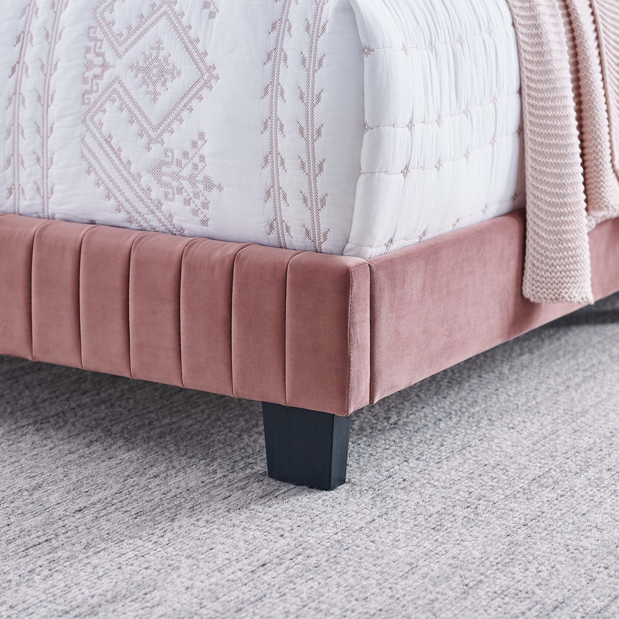 Modway Celine Channel Tufted Performance Velvet Twin Bed