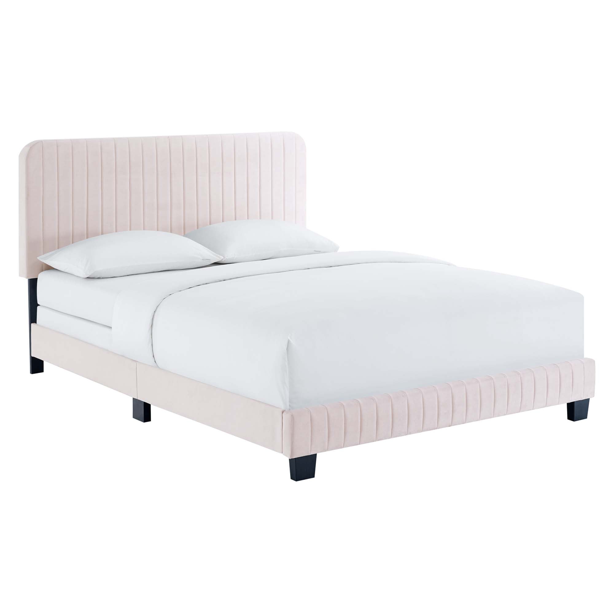 Modway Celine Channel Tufted Performance Velvet Twin Bed