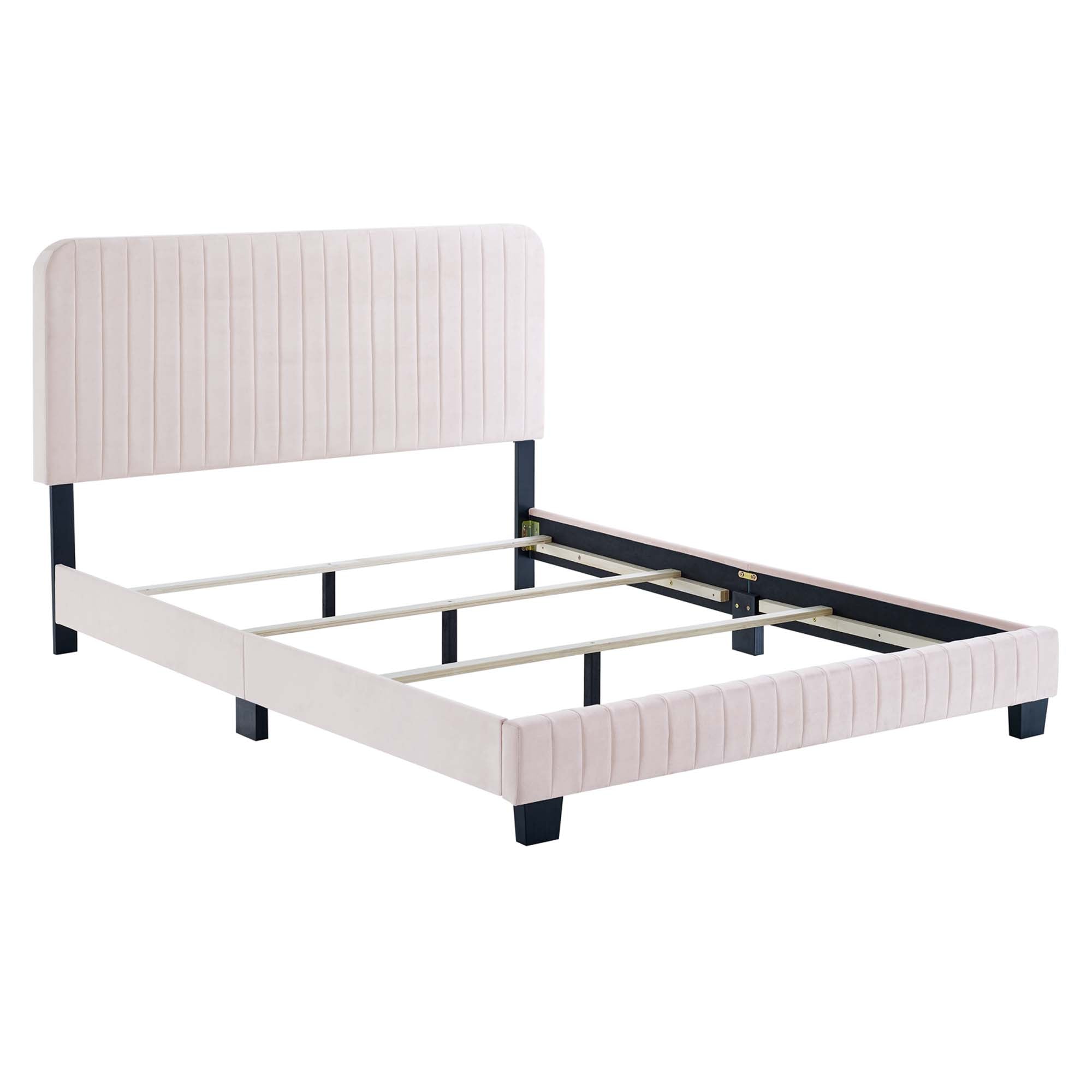 Modway Celine Channel Tufted Performance Velvet Twin Bed