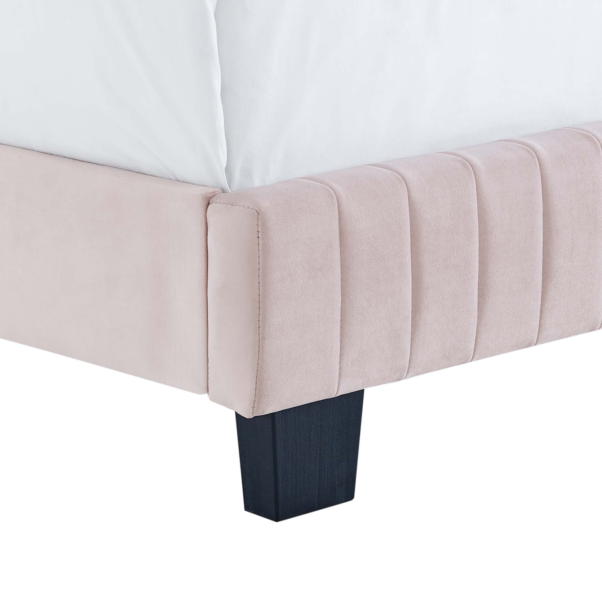 Modway Celine Channel Tufted Performance Velvet Twin Bed