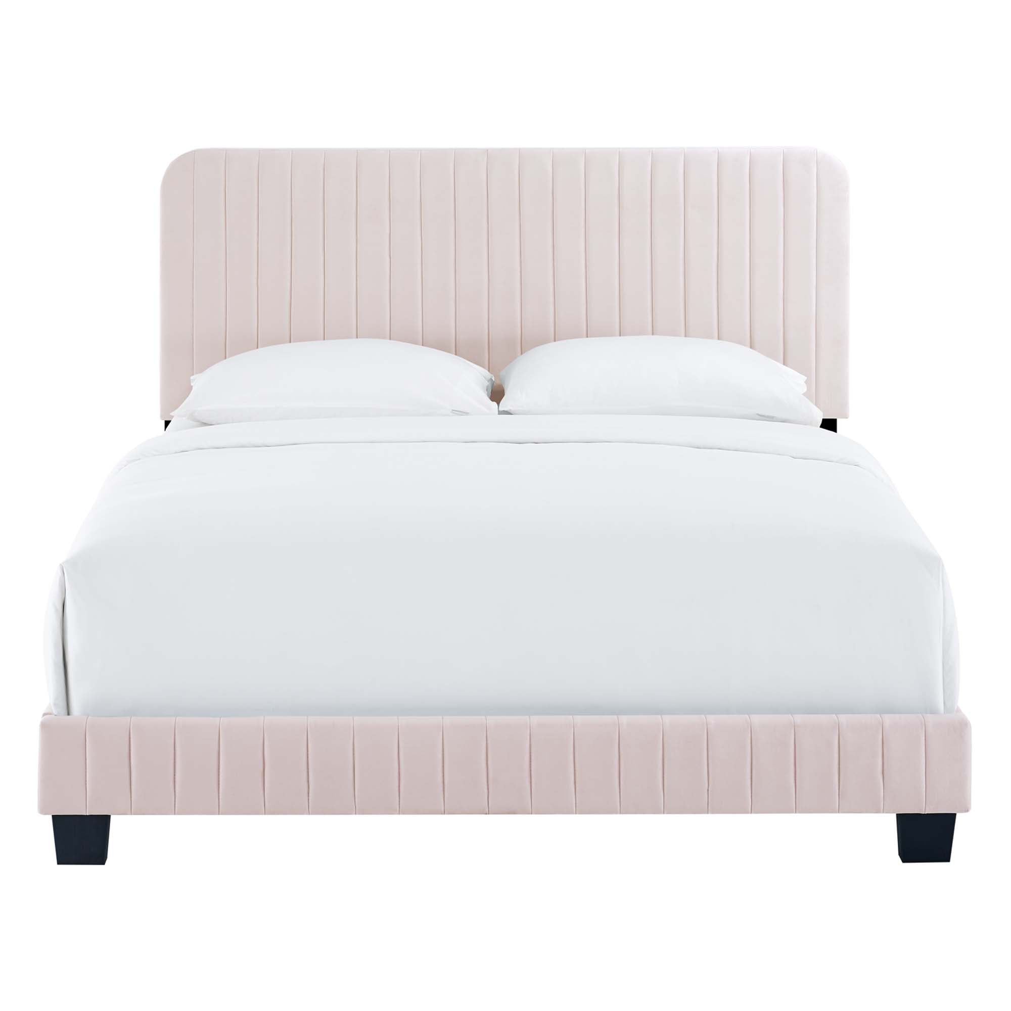 Modway Celine Channel Tufted Performance Velvet Twin Bed