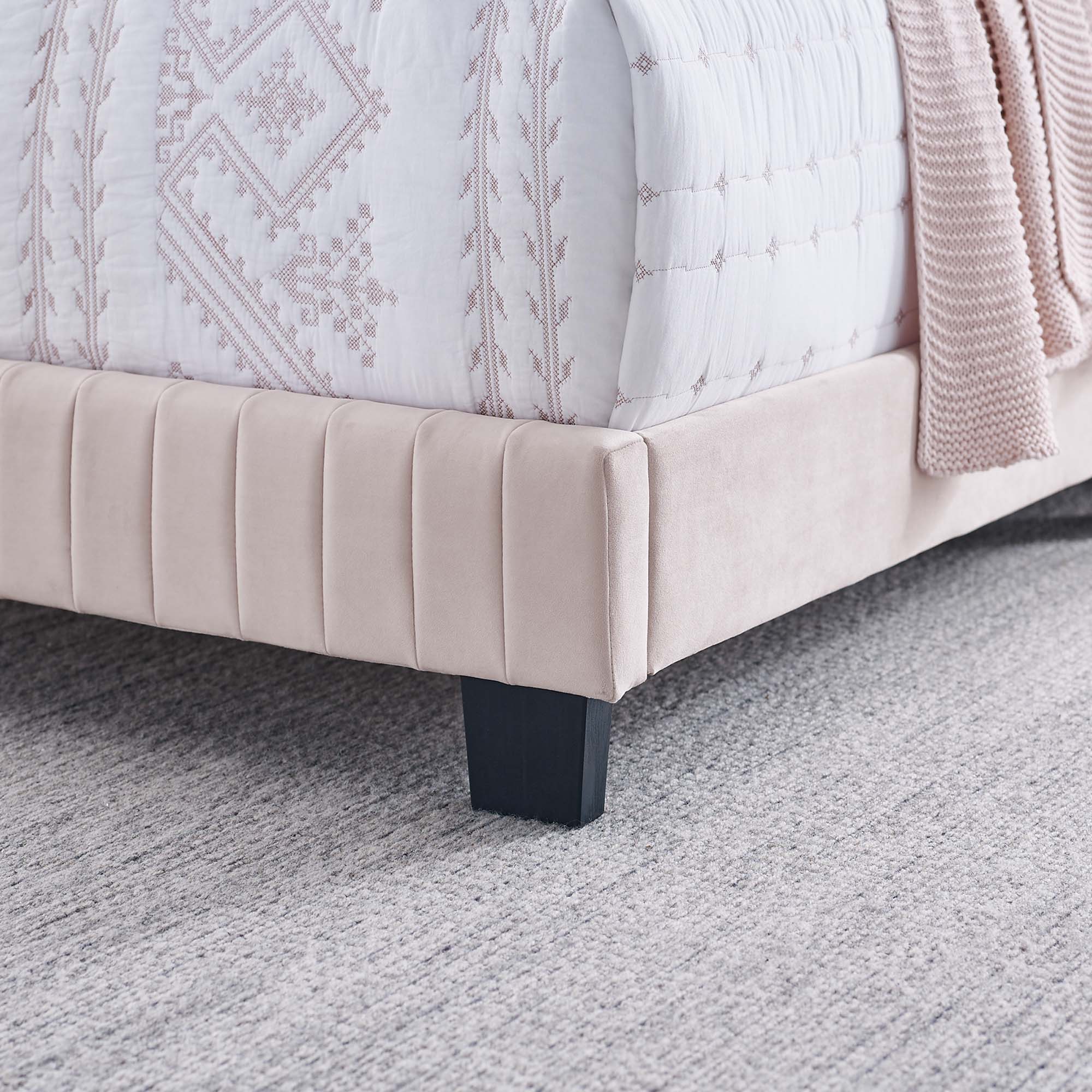 Modway Celine Channel Tufted Performance Velvet Twin Bed