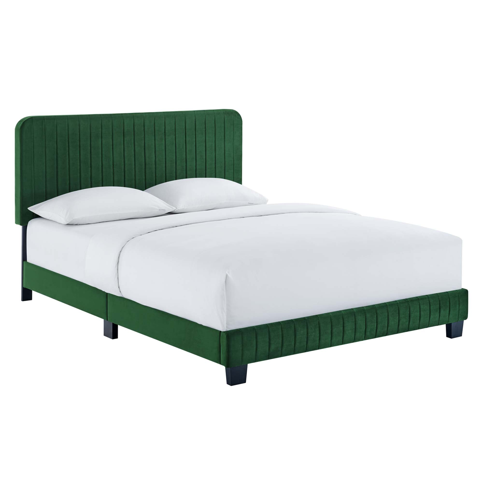 Modway Celine Channel Tufted Performance Velvet King Platform Bed