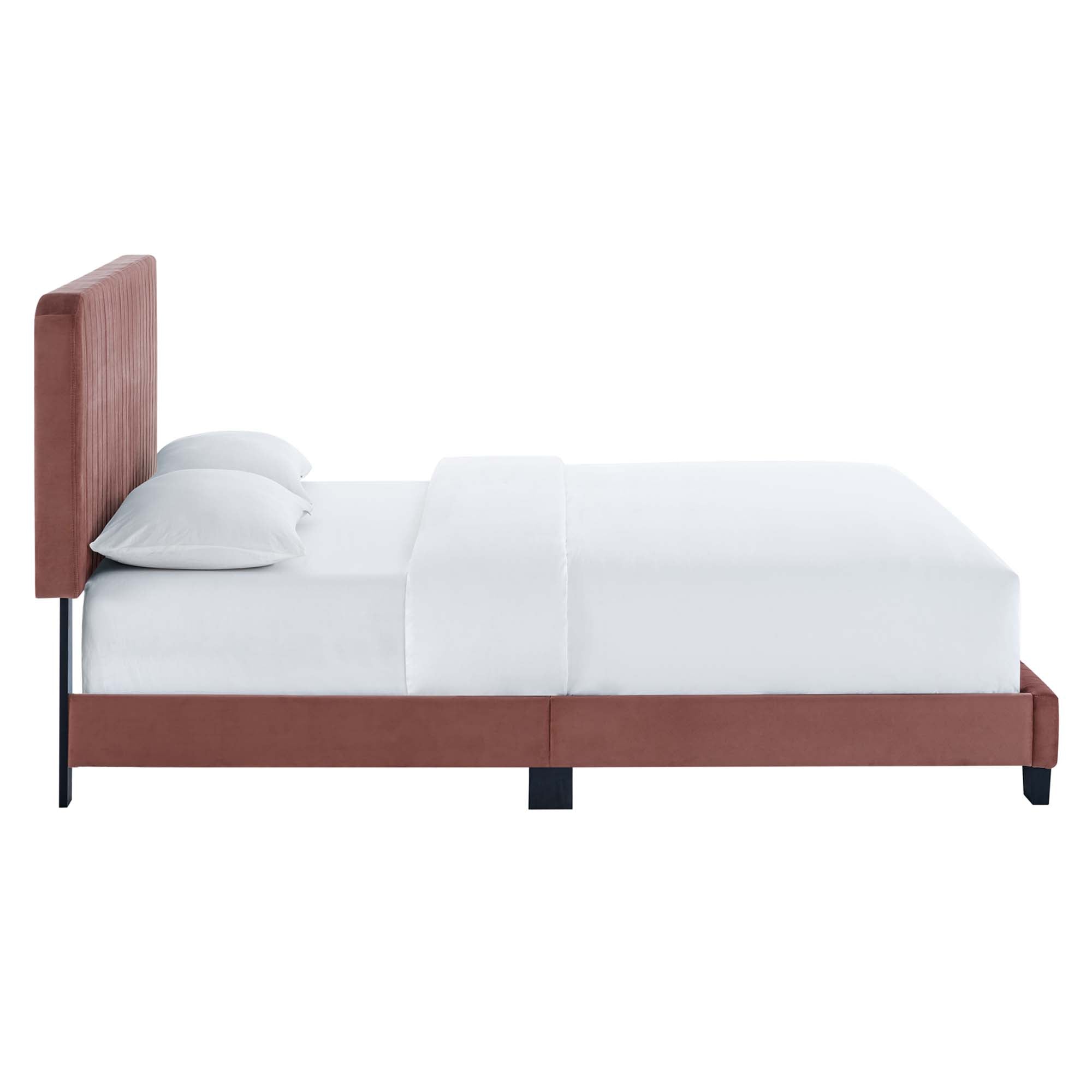 Modway Celine Channel Tufted Performance Velvet Queen Platform Bed