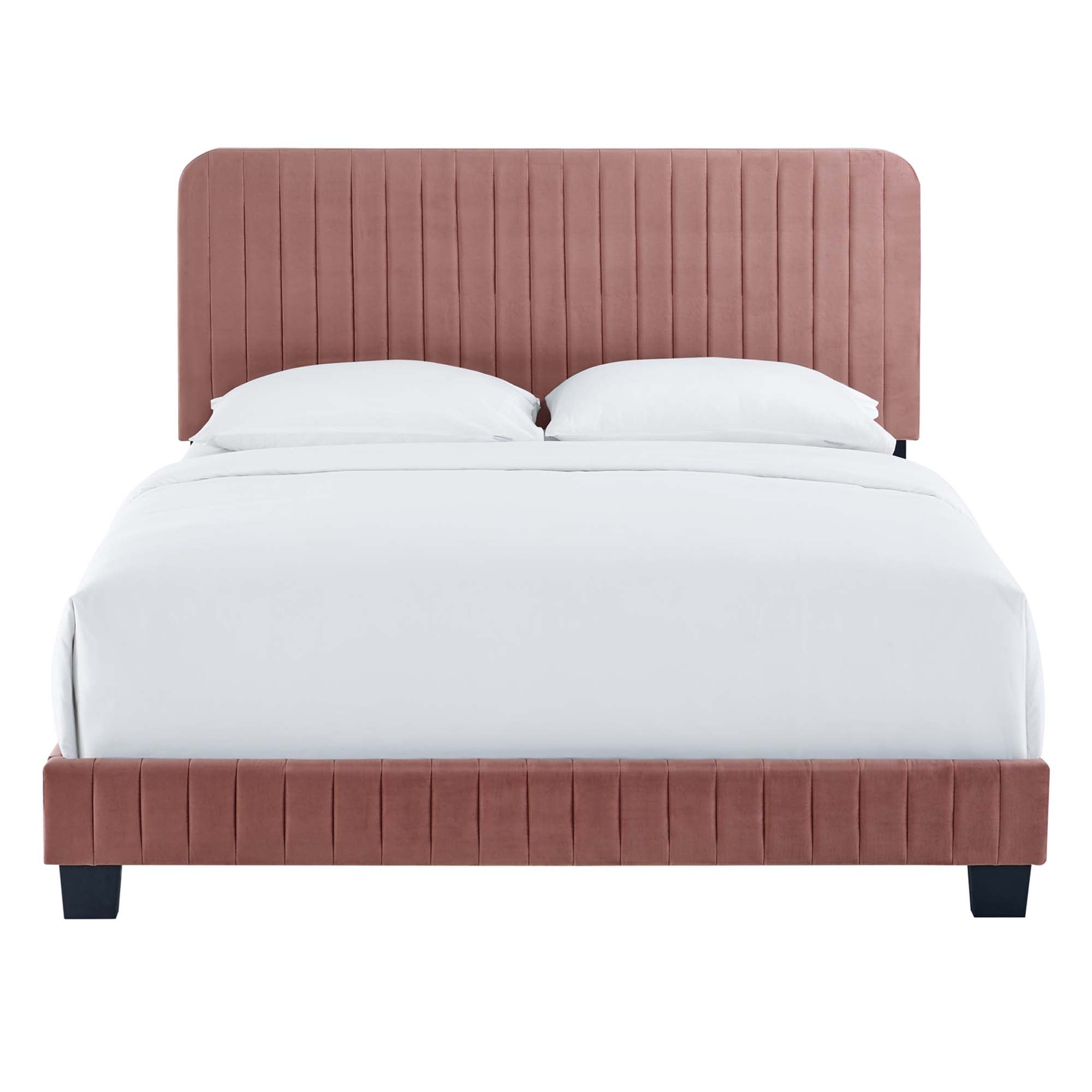 Modway Celine Channel Tufted Performance Velvet Queen Platform Bed