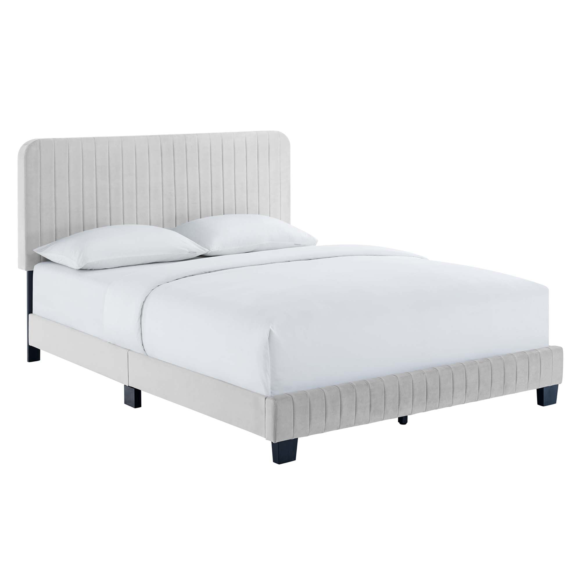 Modway Celine Channel Tufted Performance Velvet Queen Platform Bed