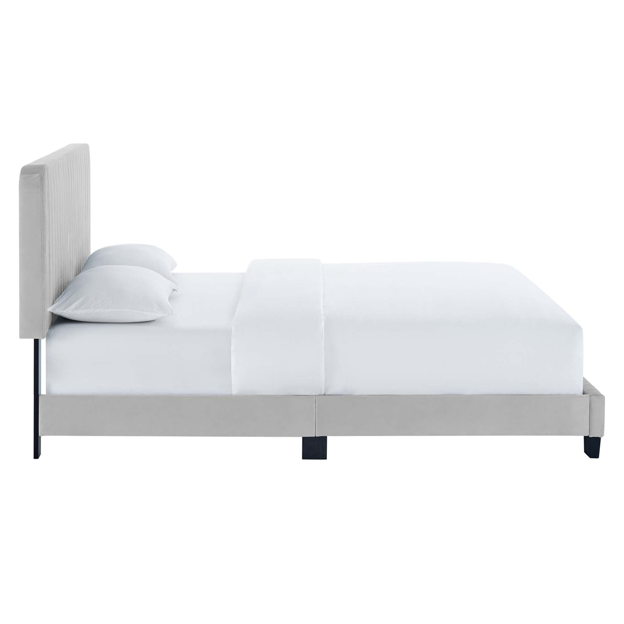Modway Celine Channel Tufted Performance Velvet Queen Platform Bed