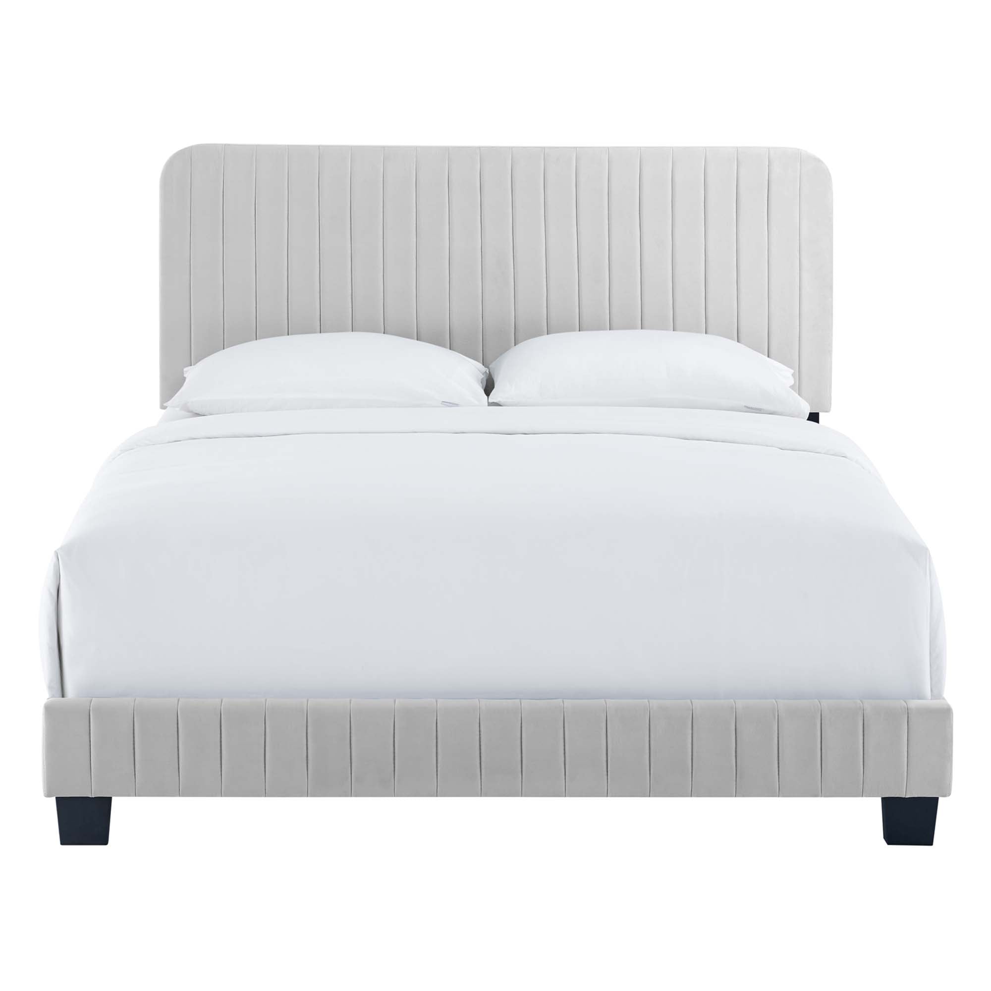 Modway Celine Channel Tufted Performance Velvet Queen Platform Bed