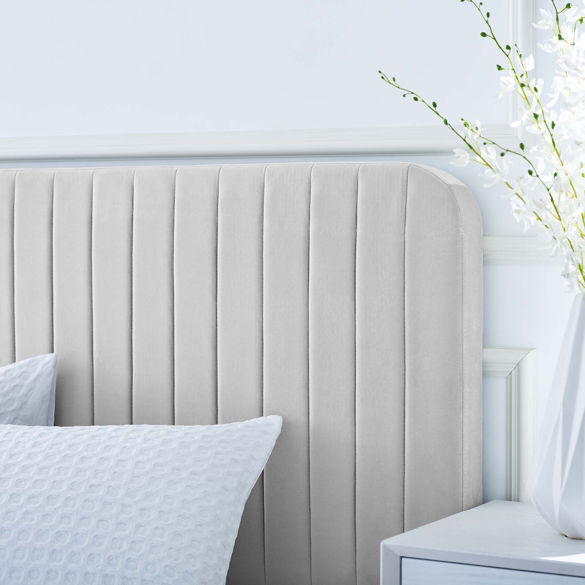 Modway Celine Channel Tufted Performance Velvet Queen Platform Bed