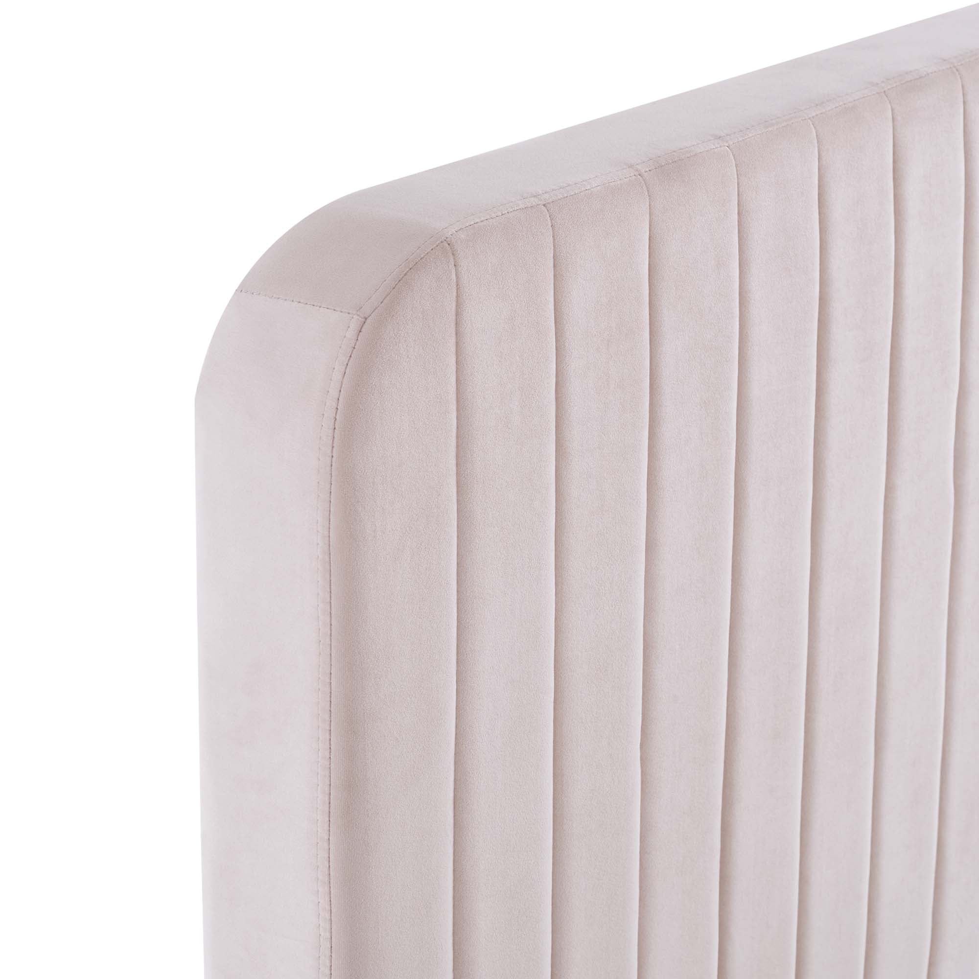 Modway Celine Channel Tufted Performance Velvet Queen Platform Bed
